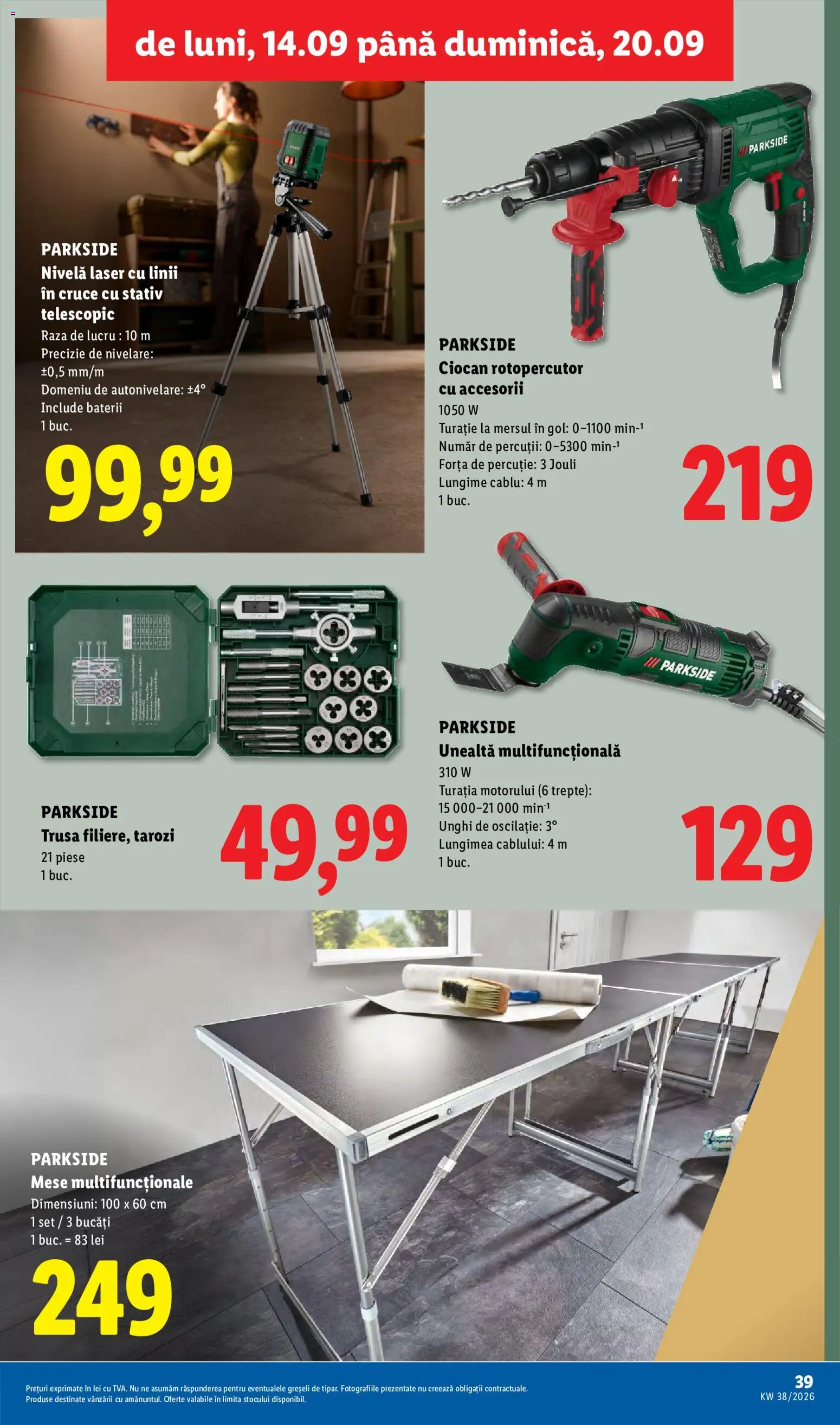 Noul catalog Lidl – valabil de la 14.09.2026 | Pagină: 39