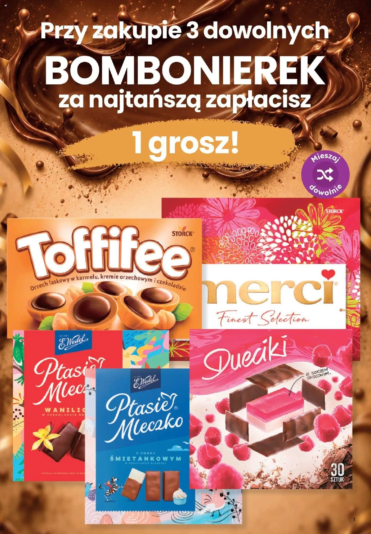 Dino gazetka - Weekendowe Okazje od 10.07.2026 | Strona: 3 | Produkty: Merci, Toffifee