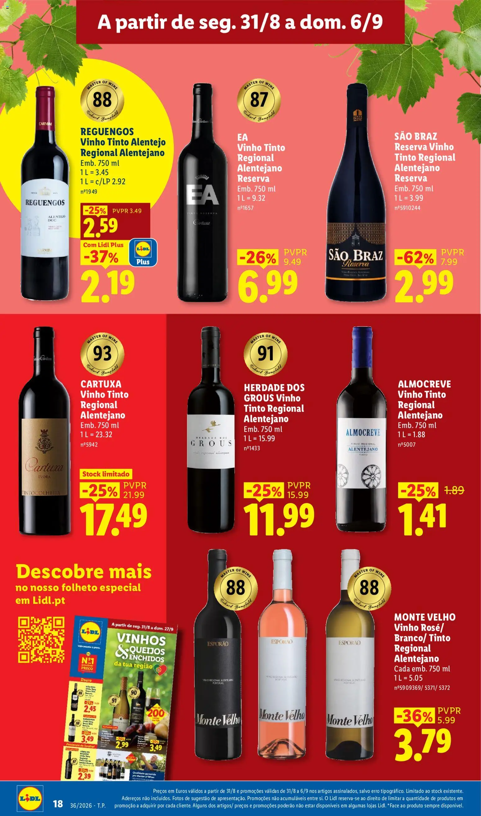 Lidl folheto │ válido de 31/08/2026 | Página: 18 | Produtos: Vinho rosé, Vinho, Vinho tinto