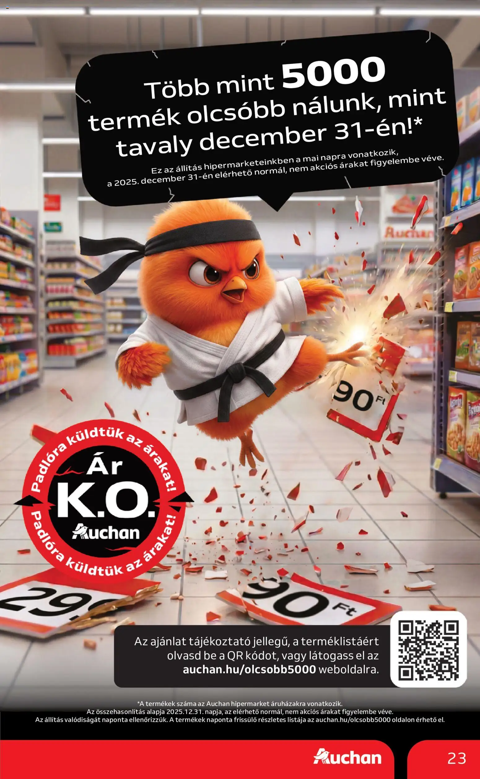 Auchan akciós ujság - amely érvényes a következő dátumtól: 2026.06.25. | Oldal: 23
