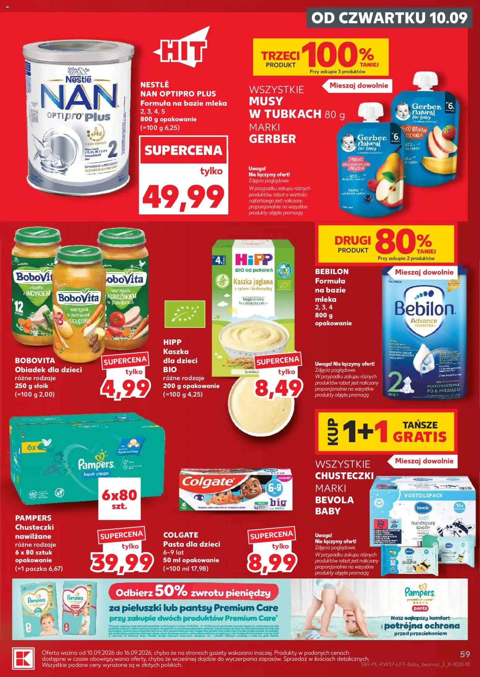 Kaufland Polsko leták od 10.09.2026 | Strana: 59 | Produkty: Mléko, Banán, Pants, Hipp