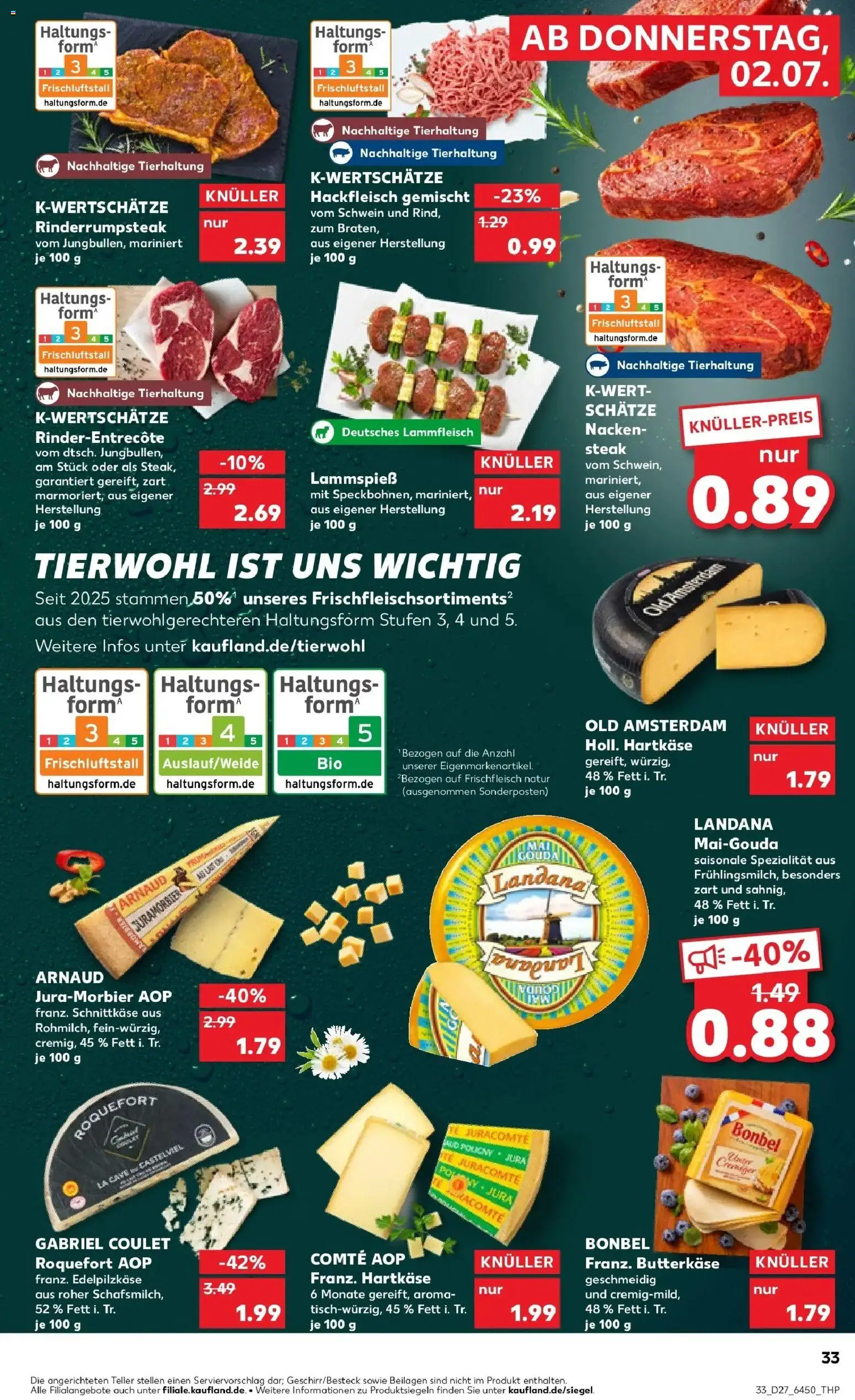 Kaufland Prospekt Landsberg Am Lech – gültig ab 29.06.2026 | Seite: 44 | Produkte: Jura, Steak, Hackfleisch