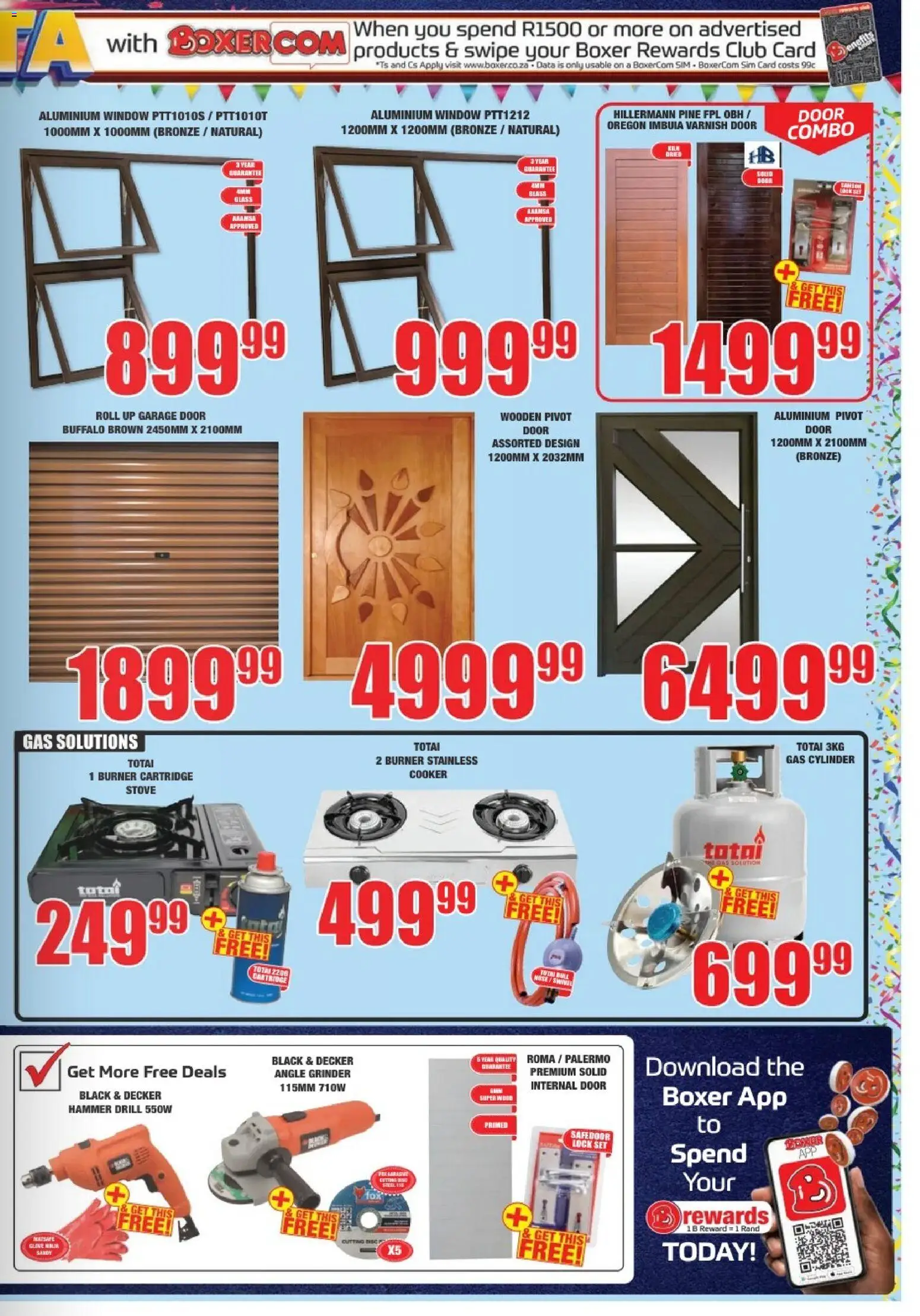 New Boxer catalogue – valid from 22/06/2026 | Page: 3 | Products: Sim, Cooker, Lock, Drill