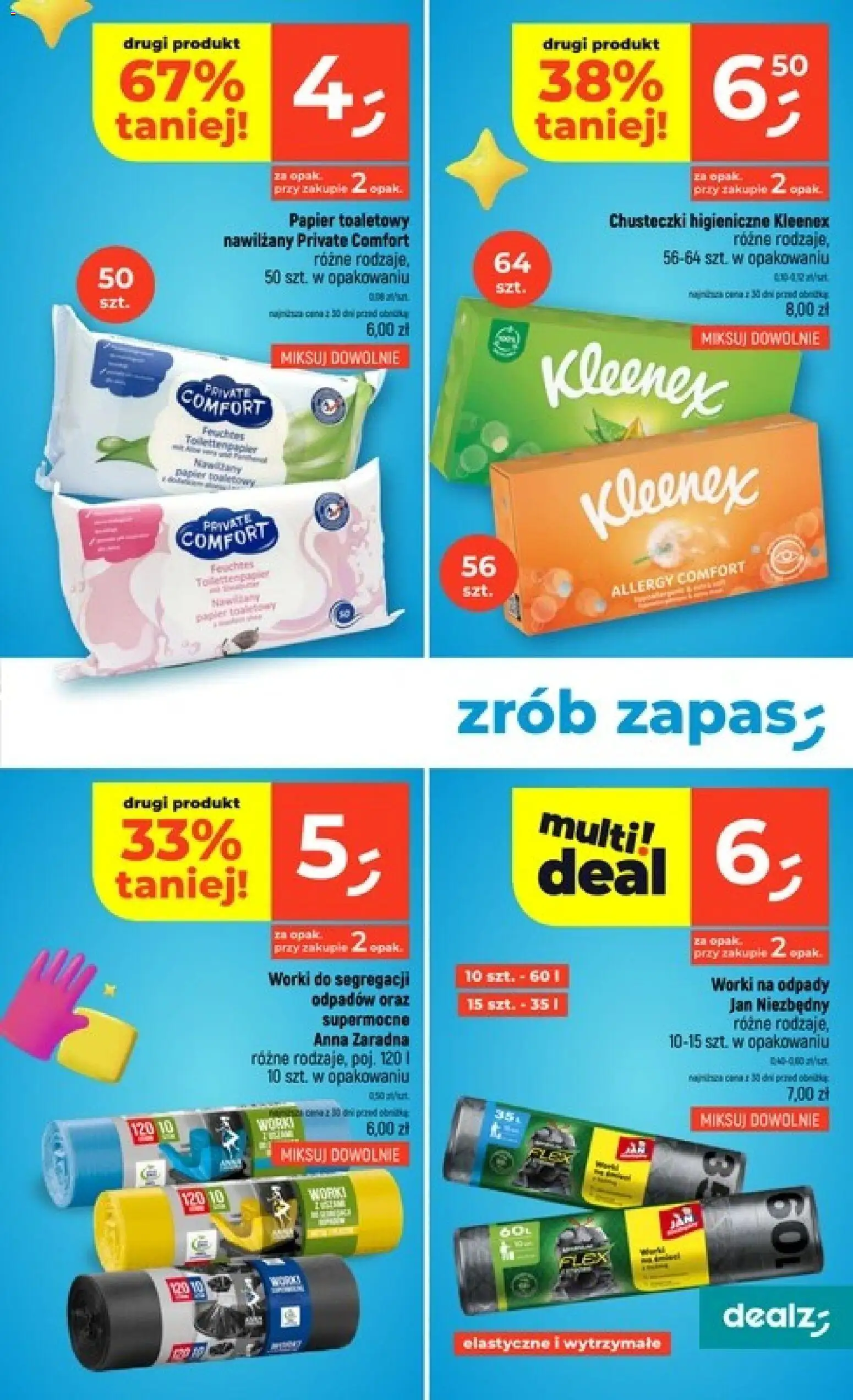 Dealz gazetka - Czysty zysk od 03.09.2026 | Strona: 9 | Produkty: Chusteczki, Papier toaletowy, Chusteczki higieniczne