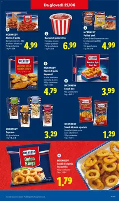Anteprima del volantino MCENNEDY Alette di pollo, Marinate con salsa BBQ al miele o affumicata valido a partire dal 25/06/2026 | Pagina: 19
