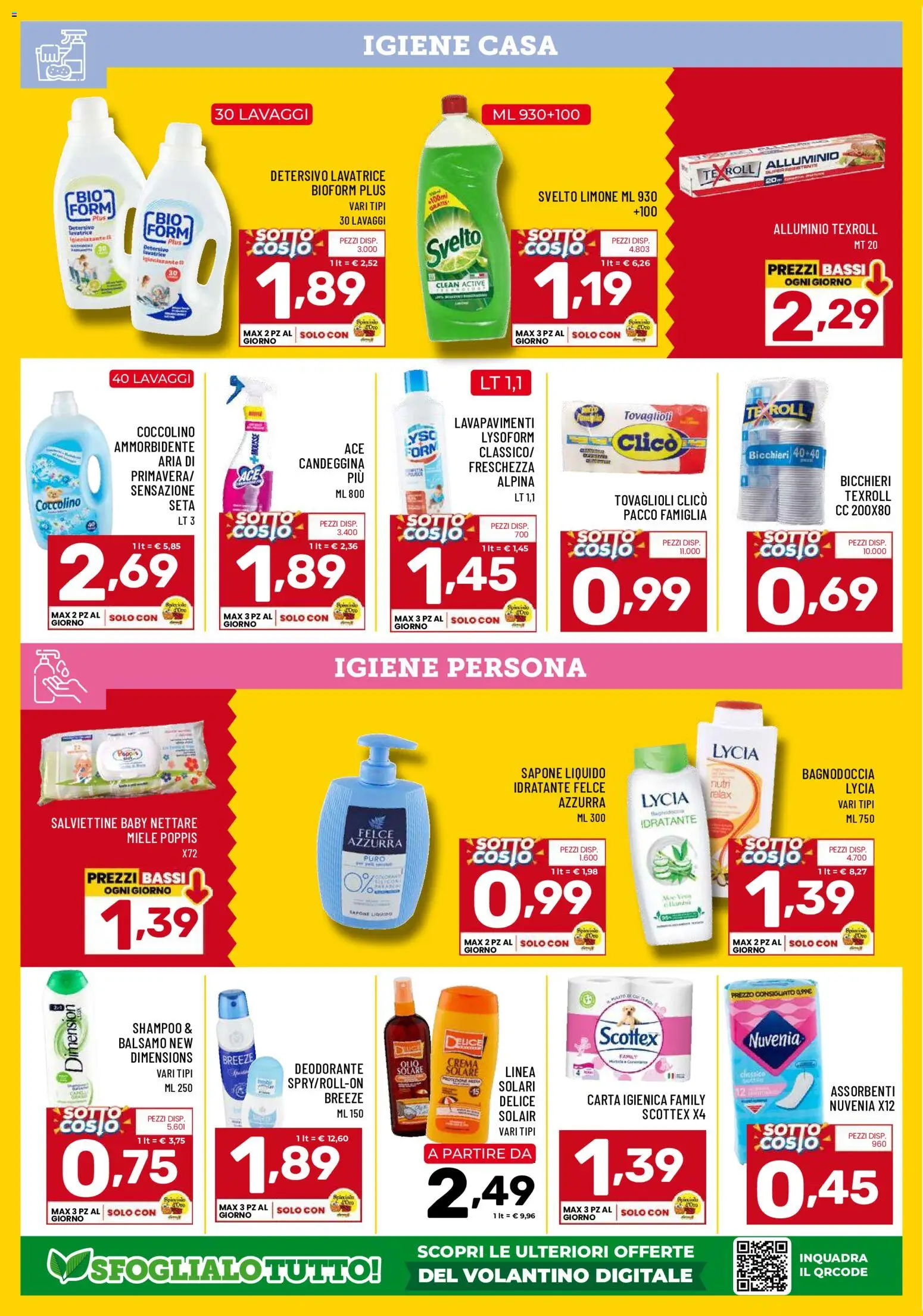 Volantino Il Centesimo del 12.05.2026 | Pagina: 8 | Prodotti: Tè, Candeggina, Limone, Miele
