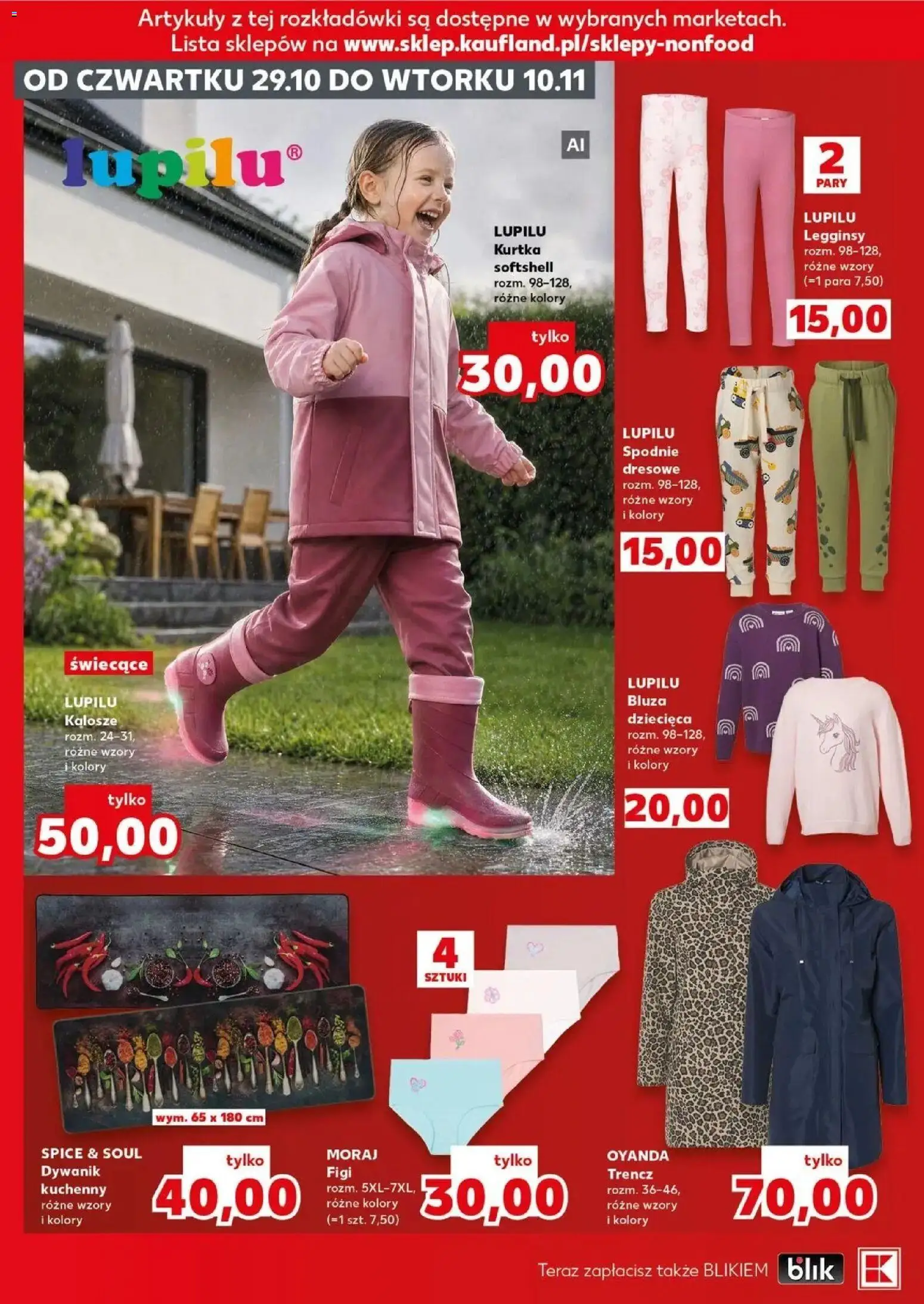 Kaufland gazetka - Złap Okazje od 29.10.2026 - od jutra PDF | Strona: 8 | Produkty: Kurtka, Spodnie, Legginsy, Figi