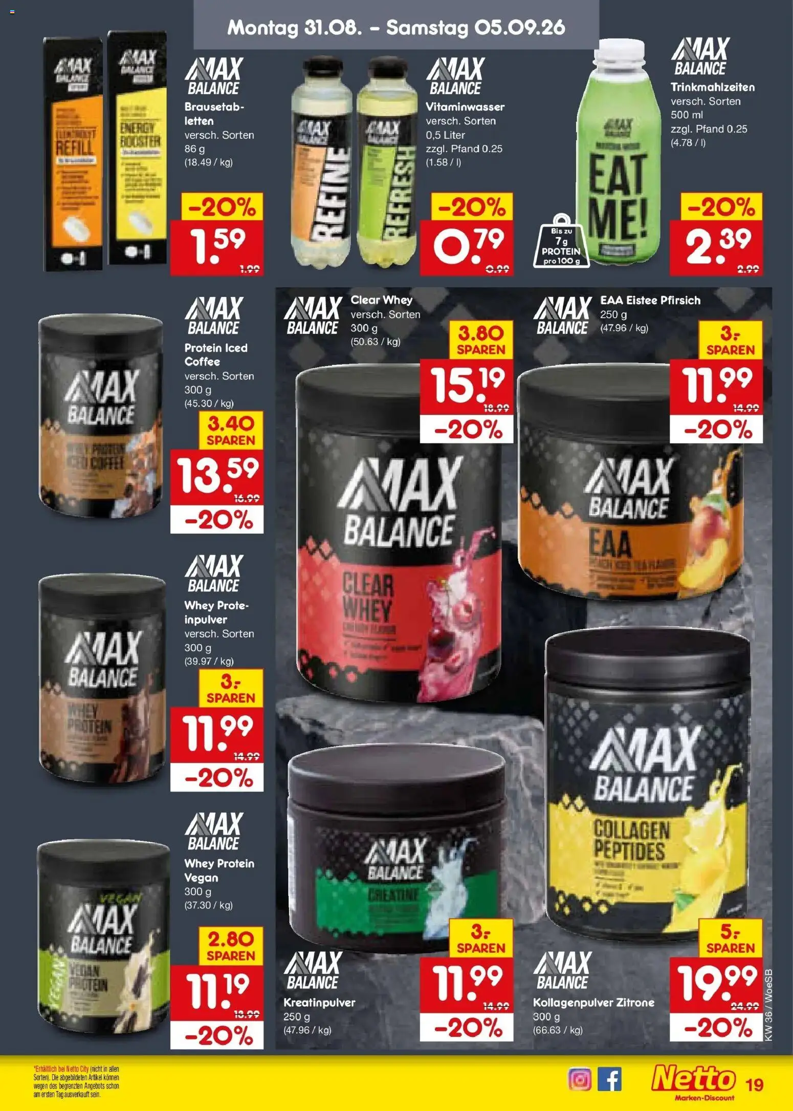 Netto Marken-Discount Prospekt Gemmingen (ab 31.08.2026) » Angebote | Seite: 25 | Produkte: Energy, Zitrone, Pfirsich