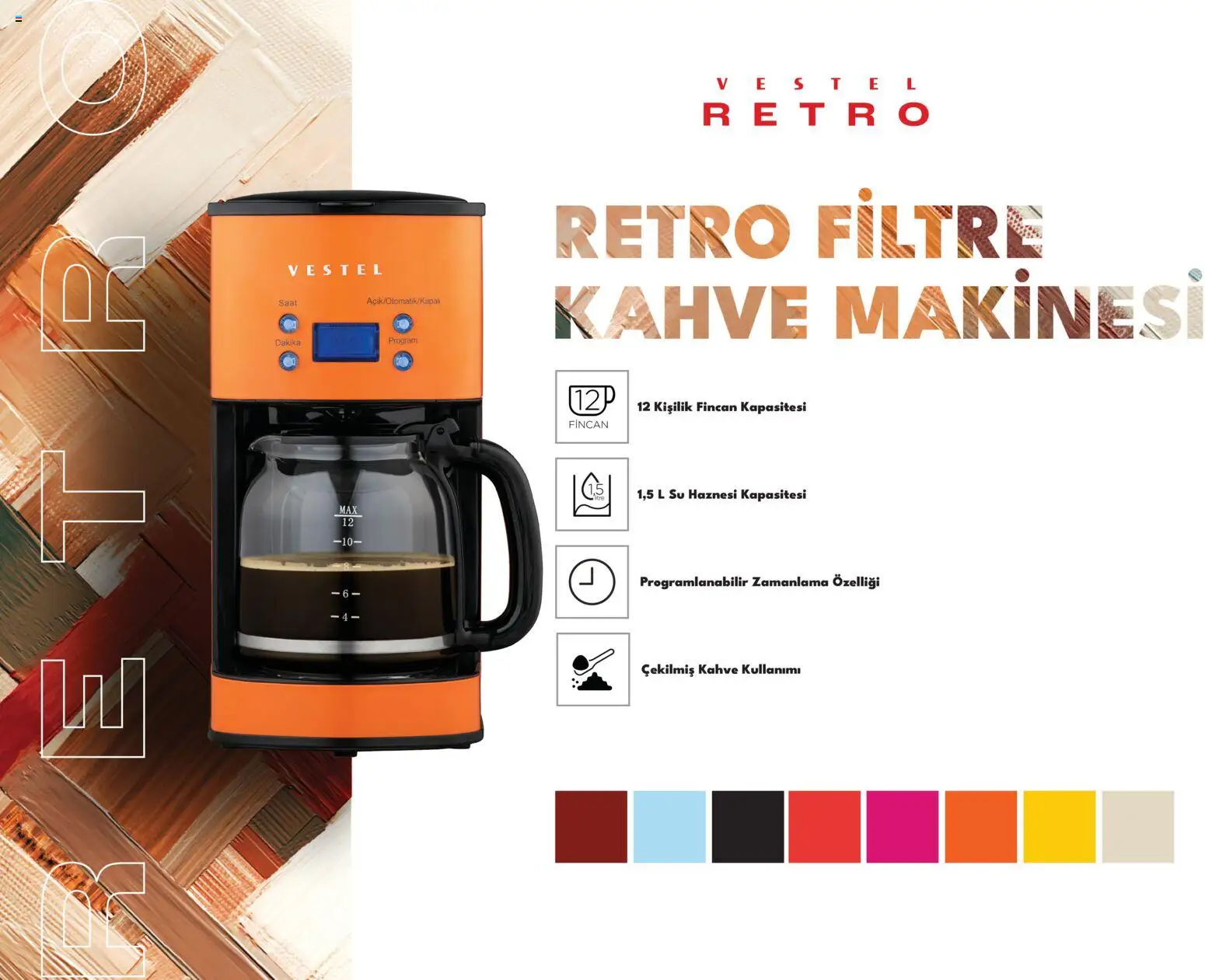 Vestel - Retro Katalog - 01 Ekim 2026 tarihinden itibaren geçerlidir | Sayfa: 22 | Ürünler: Kahve, Su, Saat