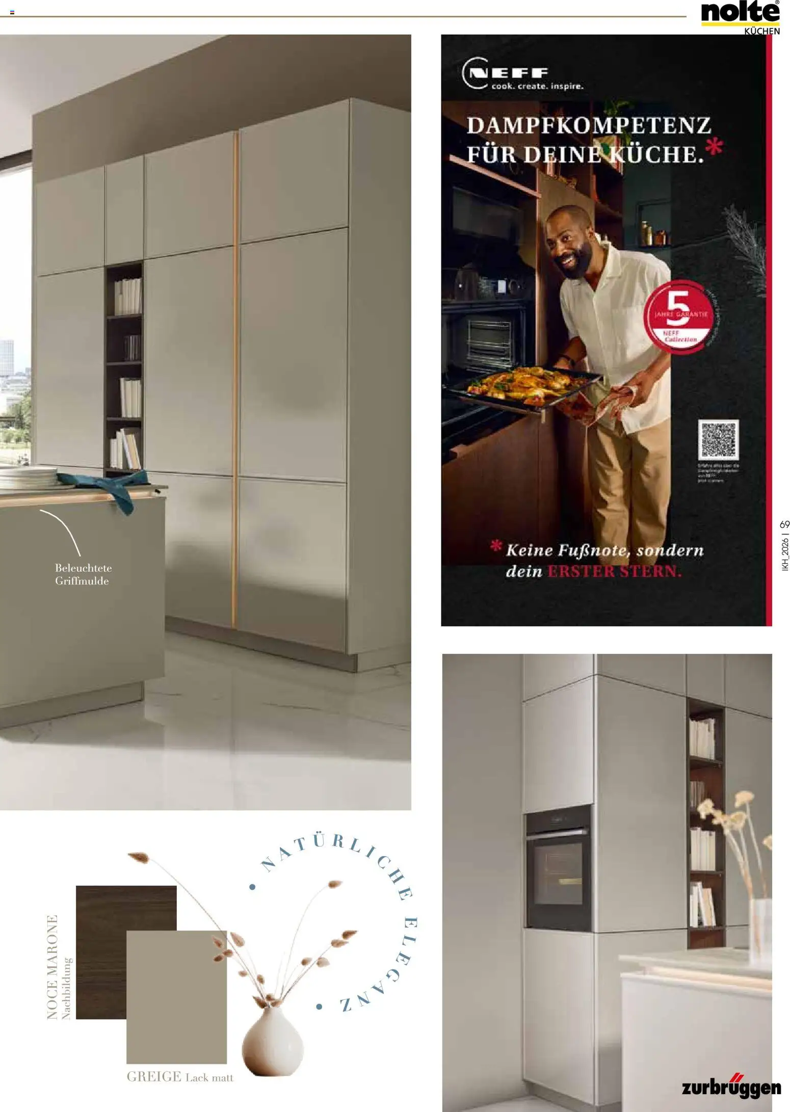 Zurbrüggen Küchen Journal – gültig ab 27.05.2026 | Seite: 69 | Produkte: Neff, Küche, Kuchen