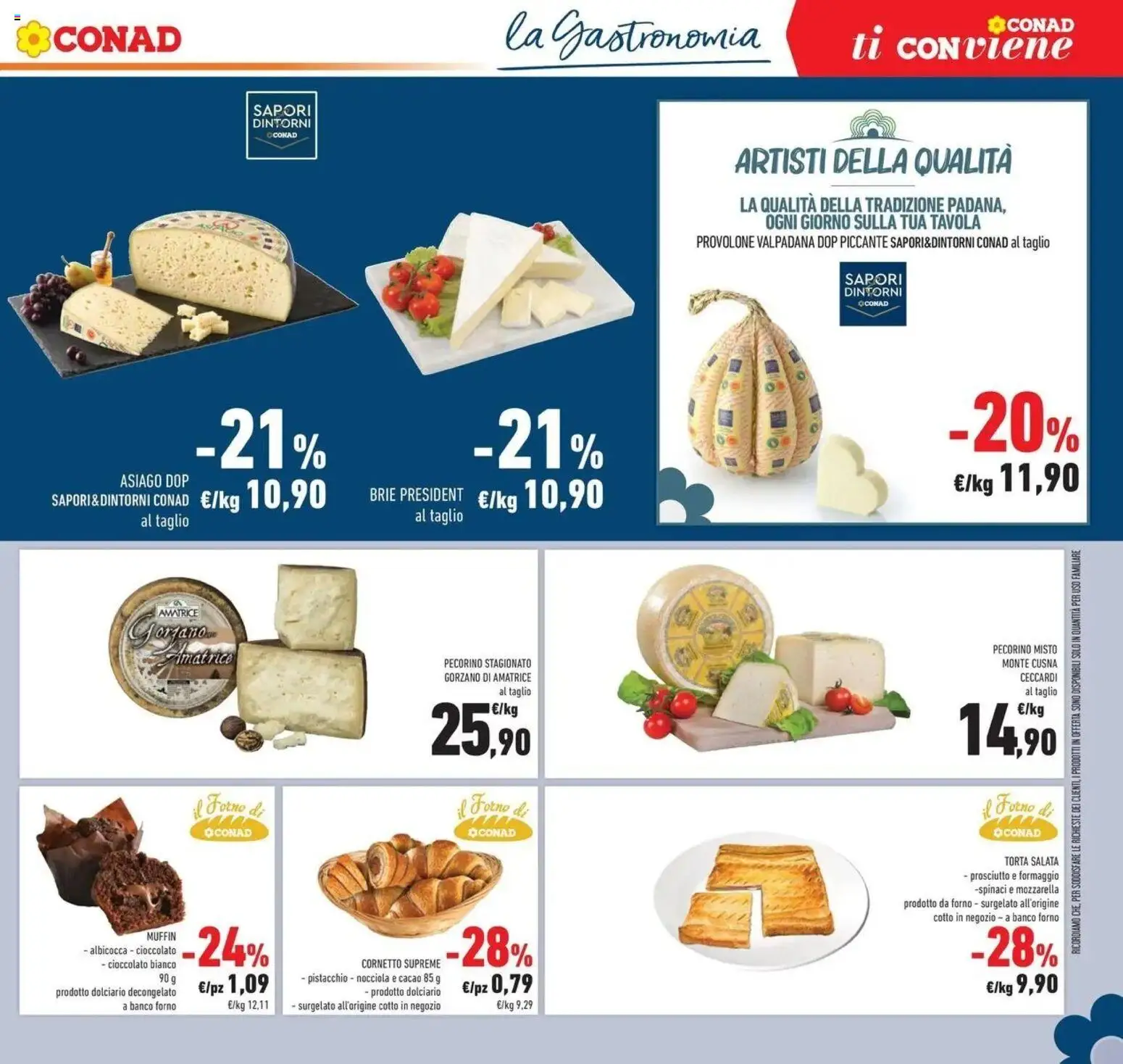 Volantino Conad del 21/10/2026 | Pagina: 39 | Prodotti: Cioccolato, Cornetto, Muffin, Croissant