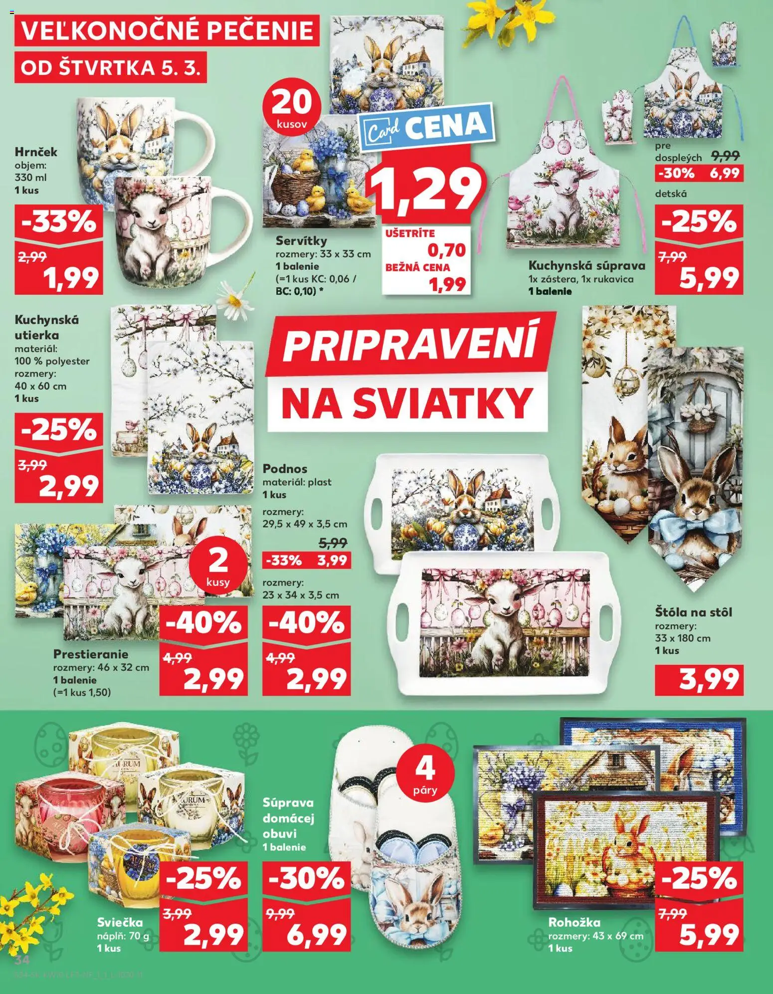 Kaufland SK akciós ujság - amely érvényes a következő dátumtól: 2026.03.05. | Oldal: 34