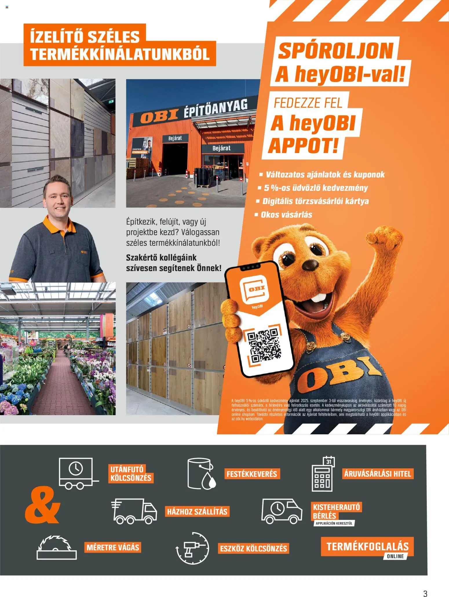 OBI akciós ujság - amely érvényes a következő dátumtól: 07.05.2026 | Oldal: 3 | Termékek: Utánfutó