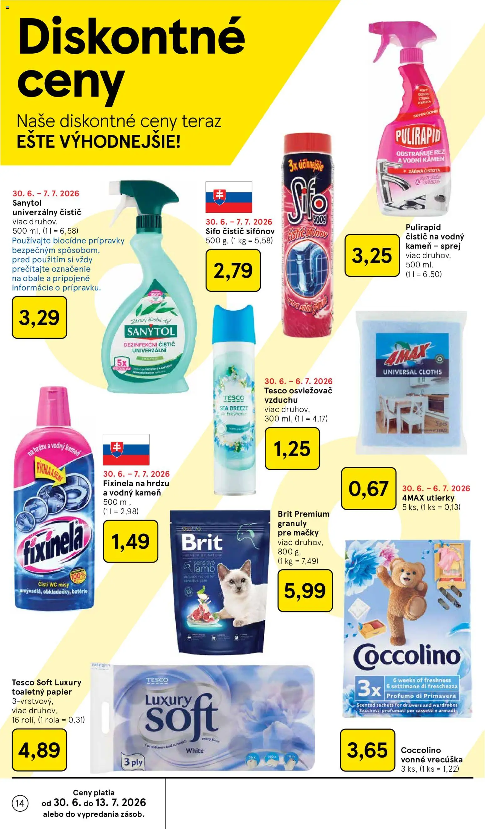 Nové Tesco akcie – leták je platný od 01.07.2026 | Strana: 14