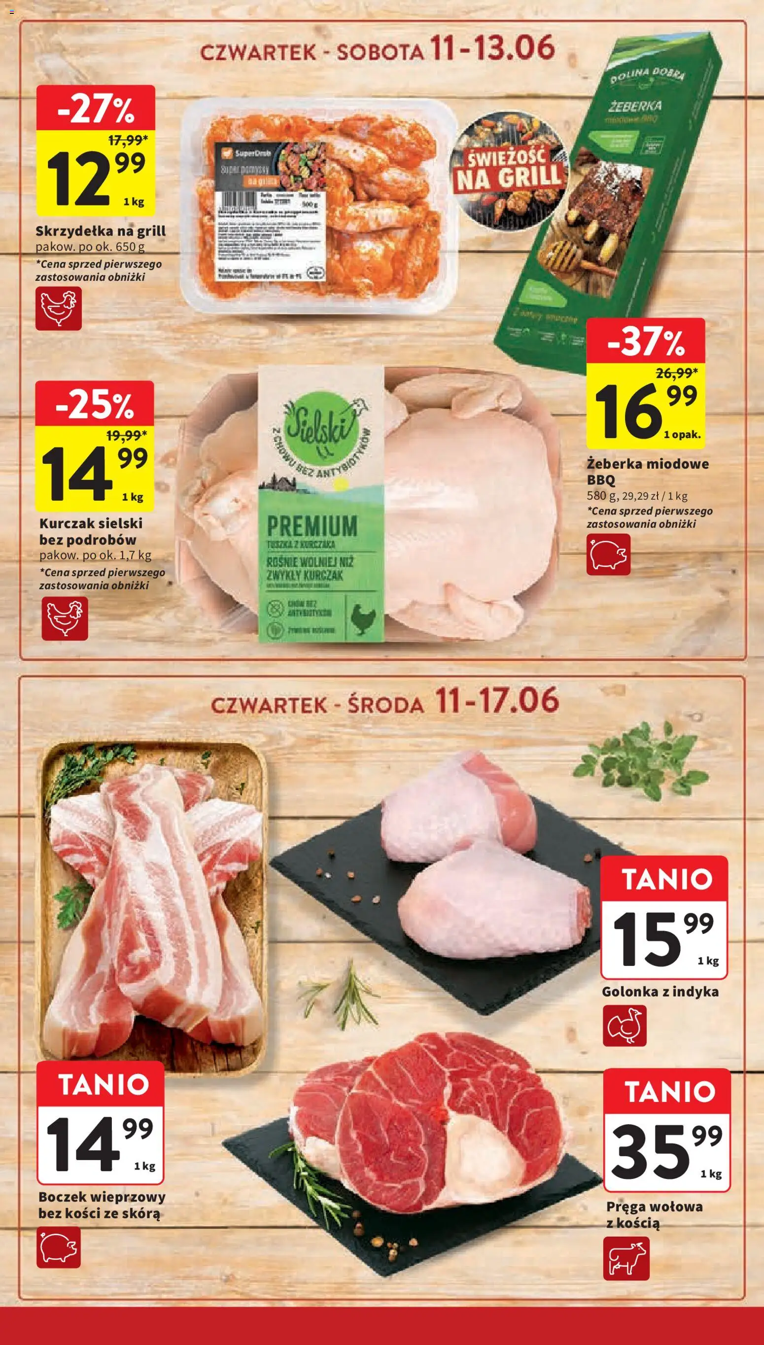 Intermarche gazetka od 11.06.2026 | Strona: 18 | Produkty: Kurczak, Boczek wieprzowy, Grill, Boczek