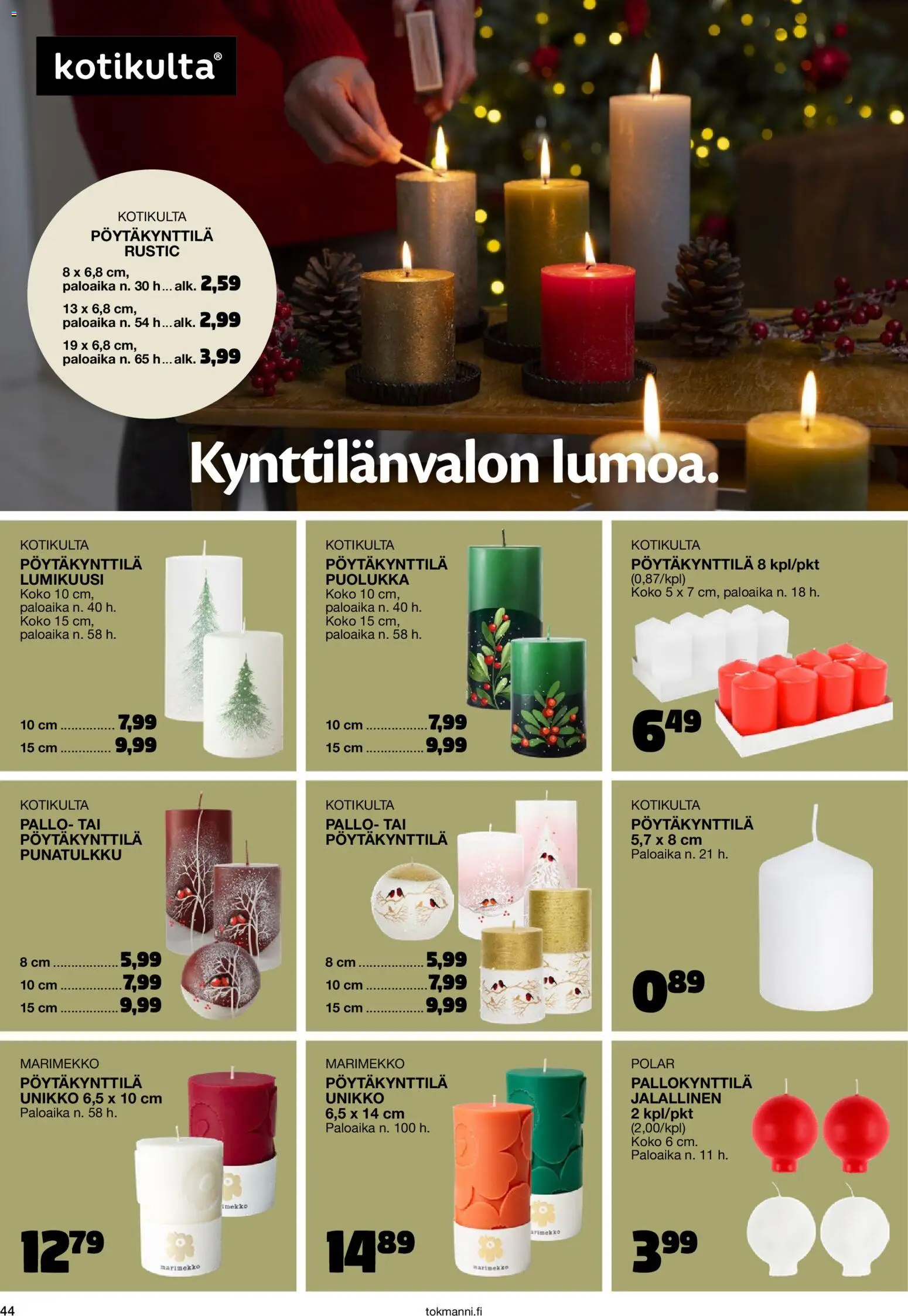 Tokmanni Joulukuvasto 2026 – voimassa 26/10/2026 alkaen | Sivu: 44