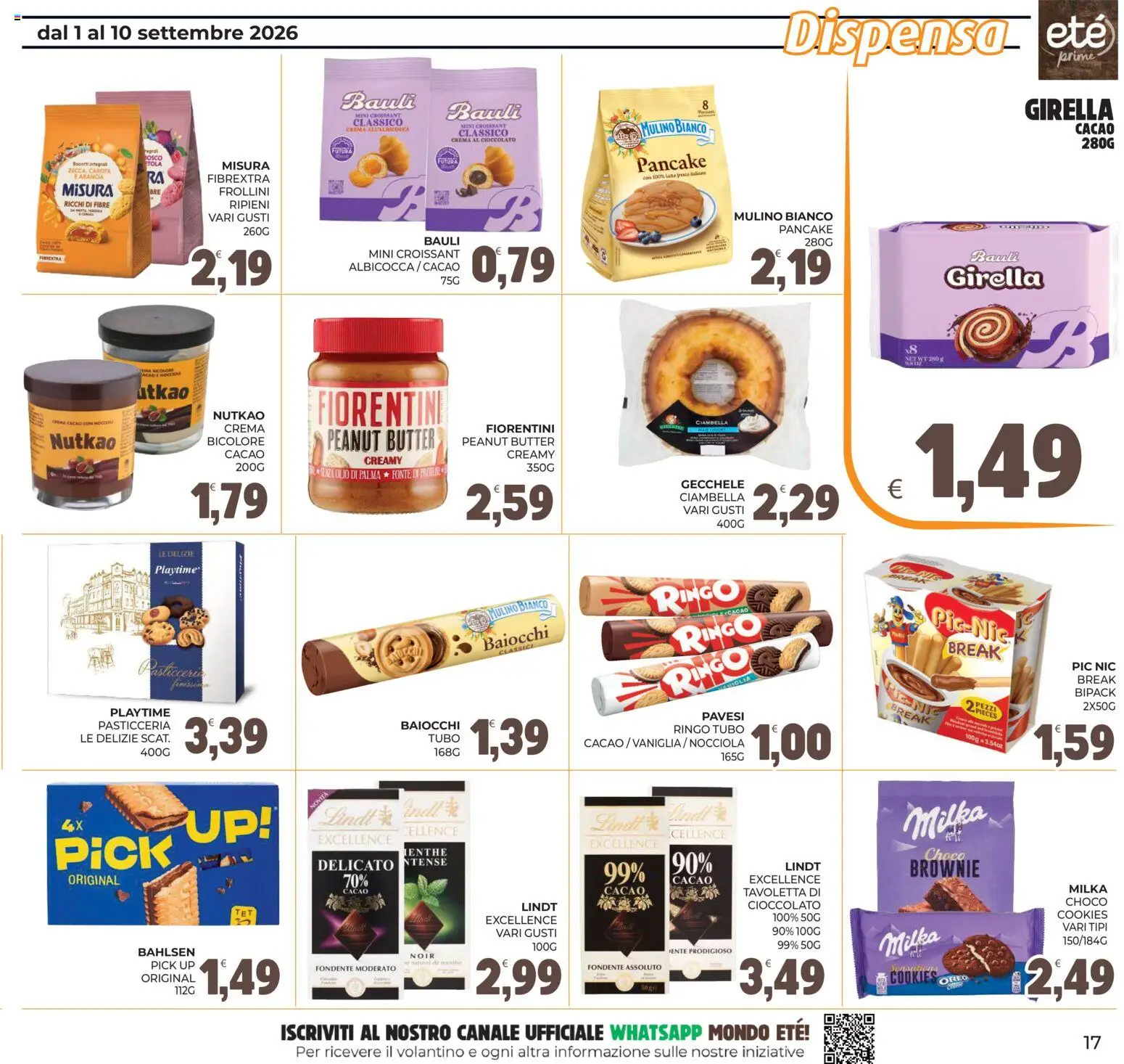Volantino Eté del 01/09/2026 | Pagina: 17 | Prodotti: Vaniglia, Tubo, Zucca, Cacao