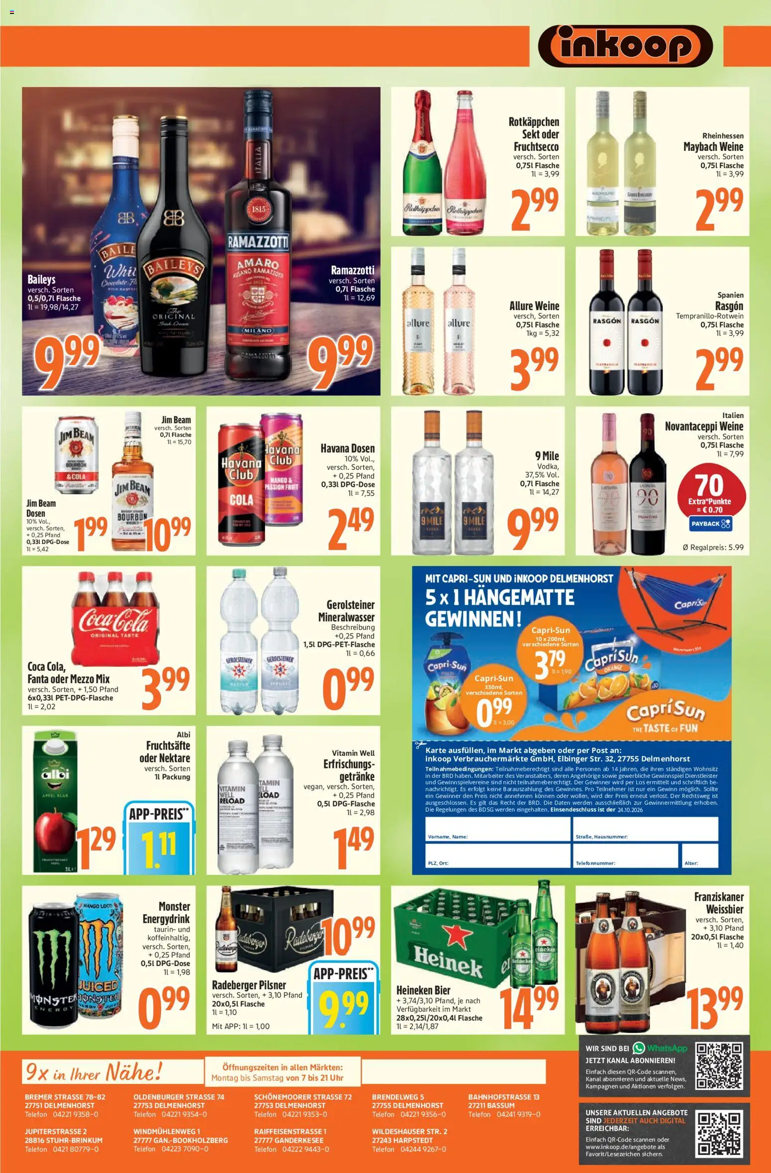 Inkoop Prospekt – gültig ab 12.10.2026 | Seite: 7 | Produkte: Capri sun, Sekt, Oder mezzo mix, Gerolsteiner