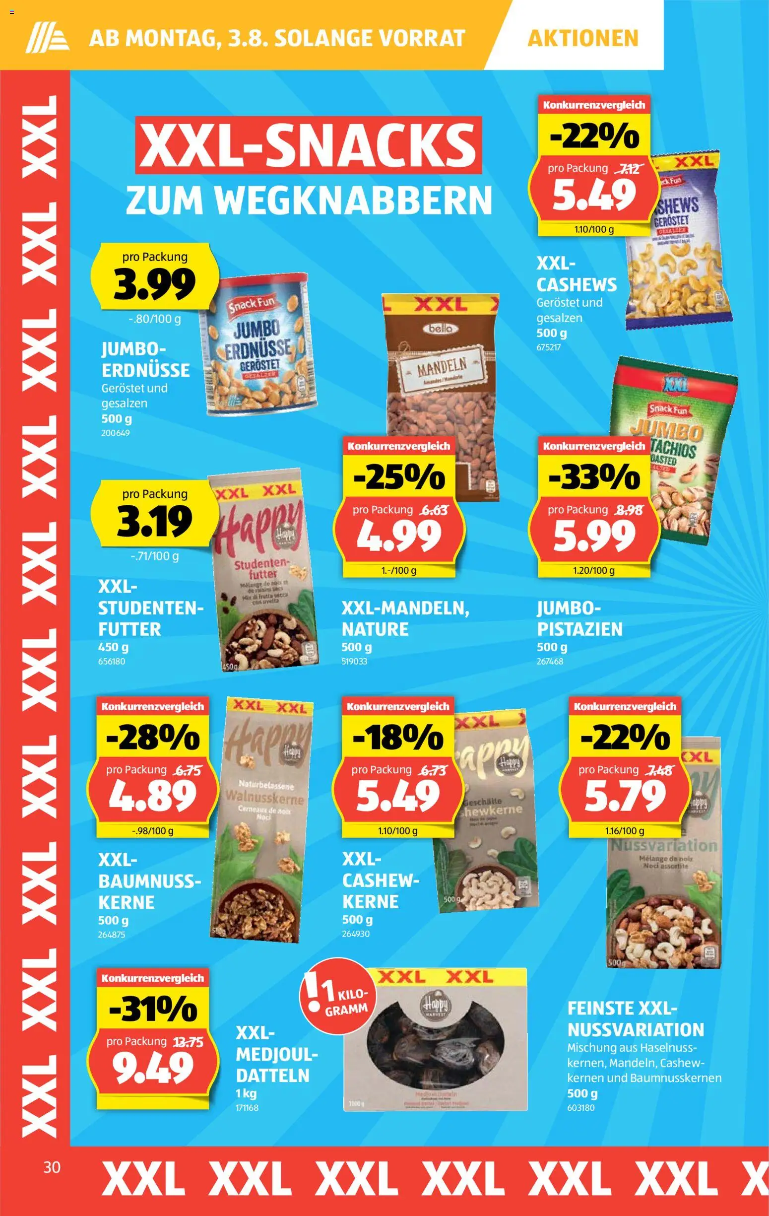 Aldi aktionen – gültig ab 30.07.2026 | Seite: 30 | Produkte: Erdnüsse
