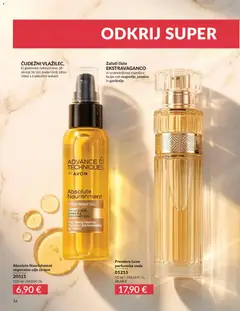 Avon katalog akcije – veljaven od 01.06.2026 | Stran: 14 | Izdelki: Olje za lase, Olje, Voda, Parfumska voda