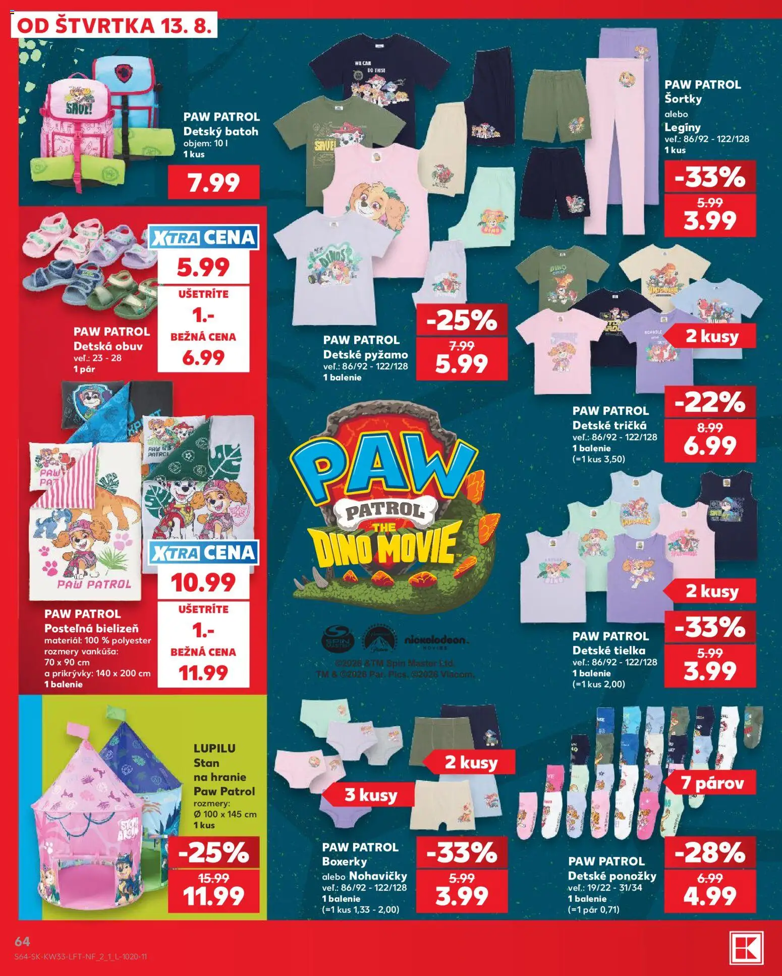 Nové Kaufland akcie – leták je platný od 13.08.2026 | Strana: 64
