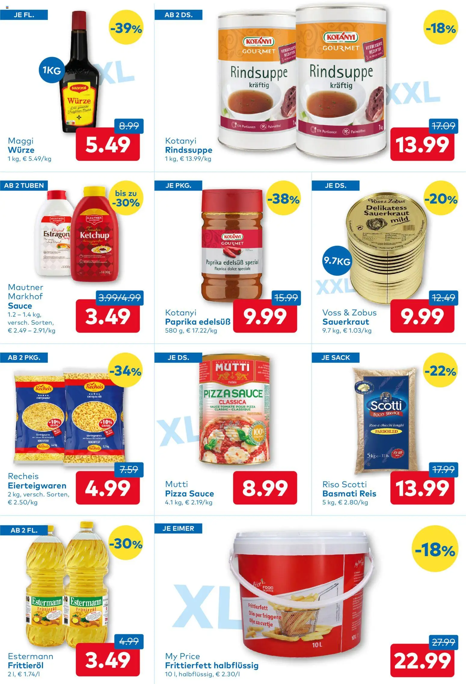 T&G Flugblatt gültig ab 21.05.2026 | Seite: 5 | Produkte: Ketchup, Huile à frire, Pizza, Reis