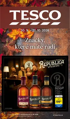 Náhled letáku Tesco leták - Značky, které máte rádi od 30.09.2026