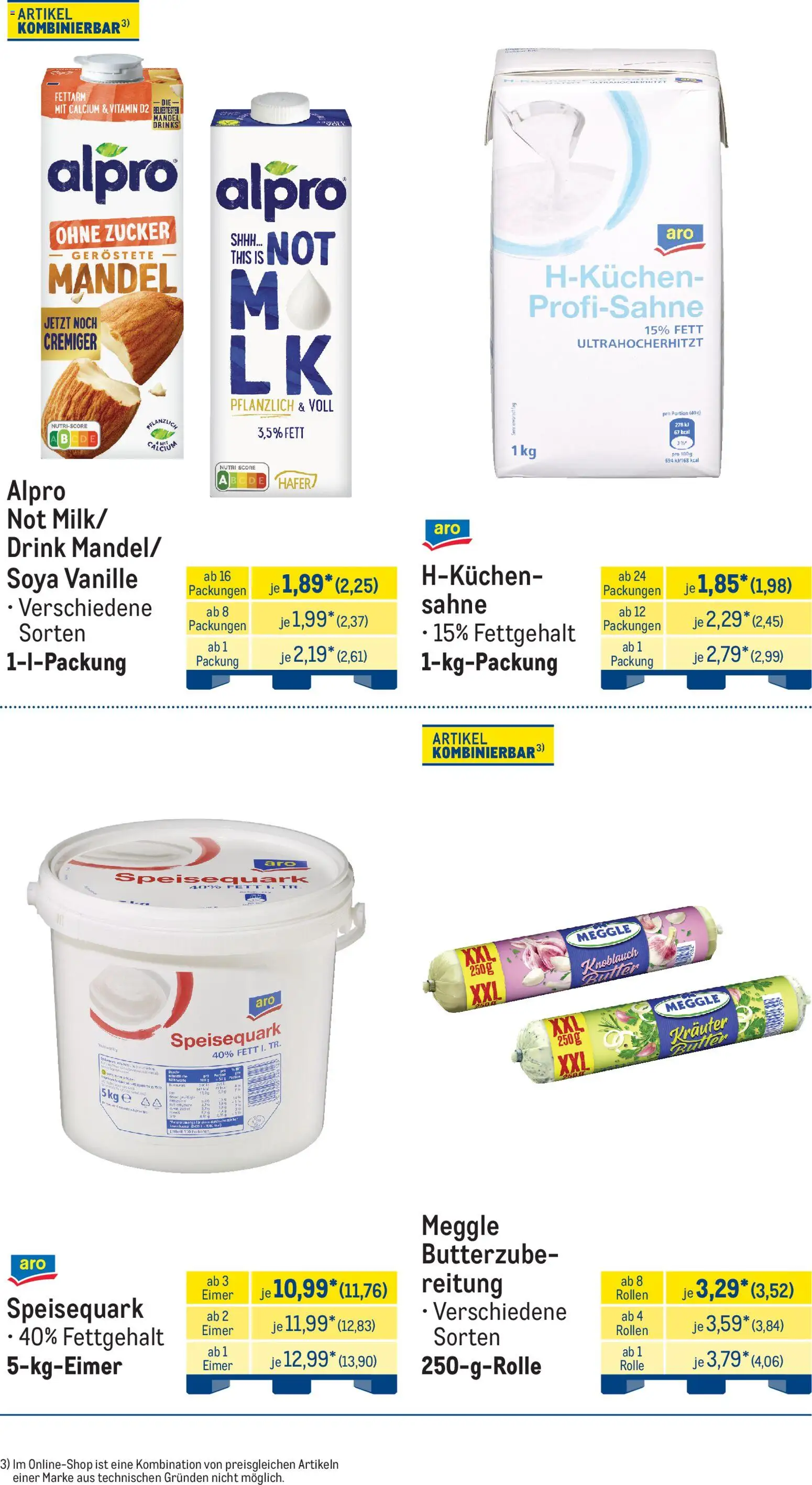 Metro Monats-Menü – gültig ab 01.07.2026 | Seite: 18 | Produkte: Alpro, Zucker, Knoblauch, Sahne