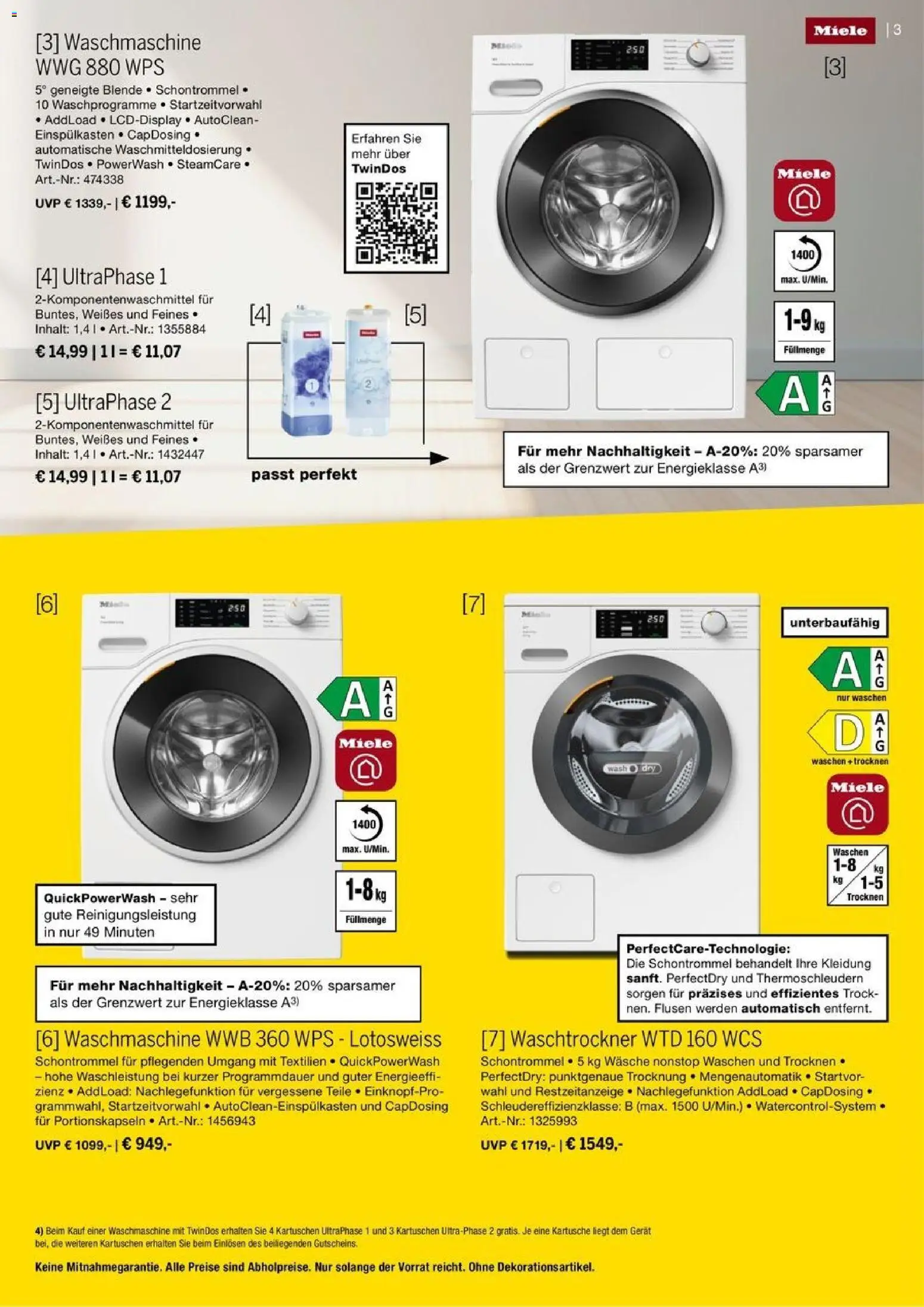Medimax Miele Magazin – gültig ab 01.05.2026 | Seite: 3 | Produkte: Miele, Waschmaschine, Waschtrockner