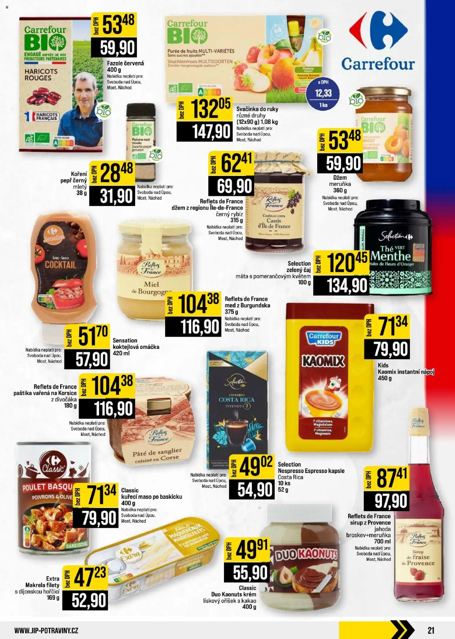 Jip leták - Cash & Carry od 02.09.2026 | Strana: 21 | Produkty: Čaj, Kapsle, Koření, Nespresso