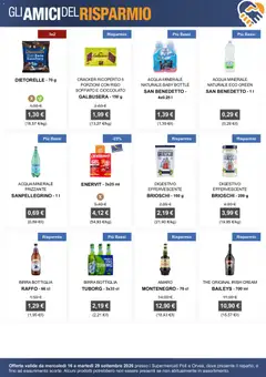 Anteprima del volantino Poli volantino Amici del Risparmio valido a partire dal 16/09/2026 | Pagina: 4 | Prodotti: Baileys, Zucchero, Cracker, Amaro