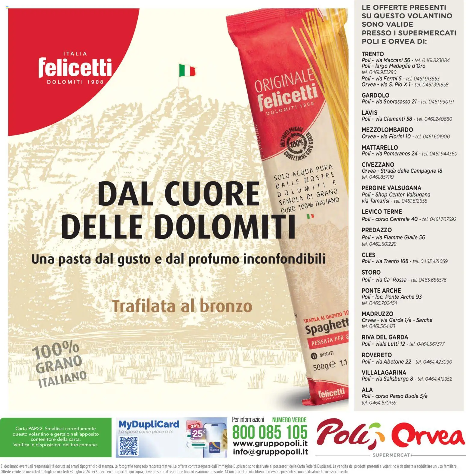 Volantino Poli del 30/09/2026 | Pagina: 32 | Prodotti: Acqua, Pasta, Contenitore, Mattarello