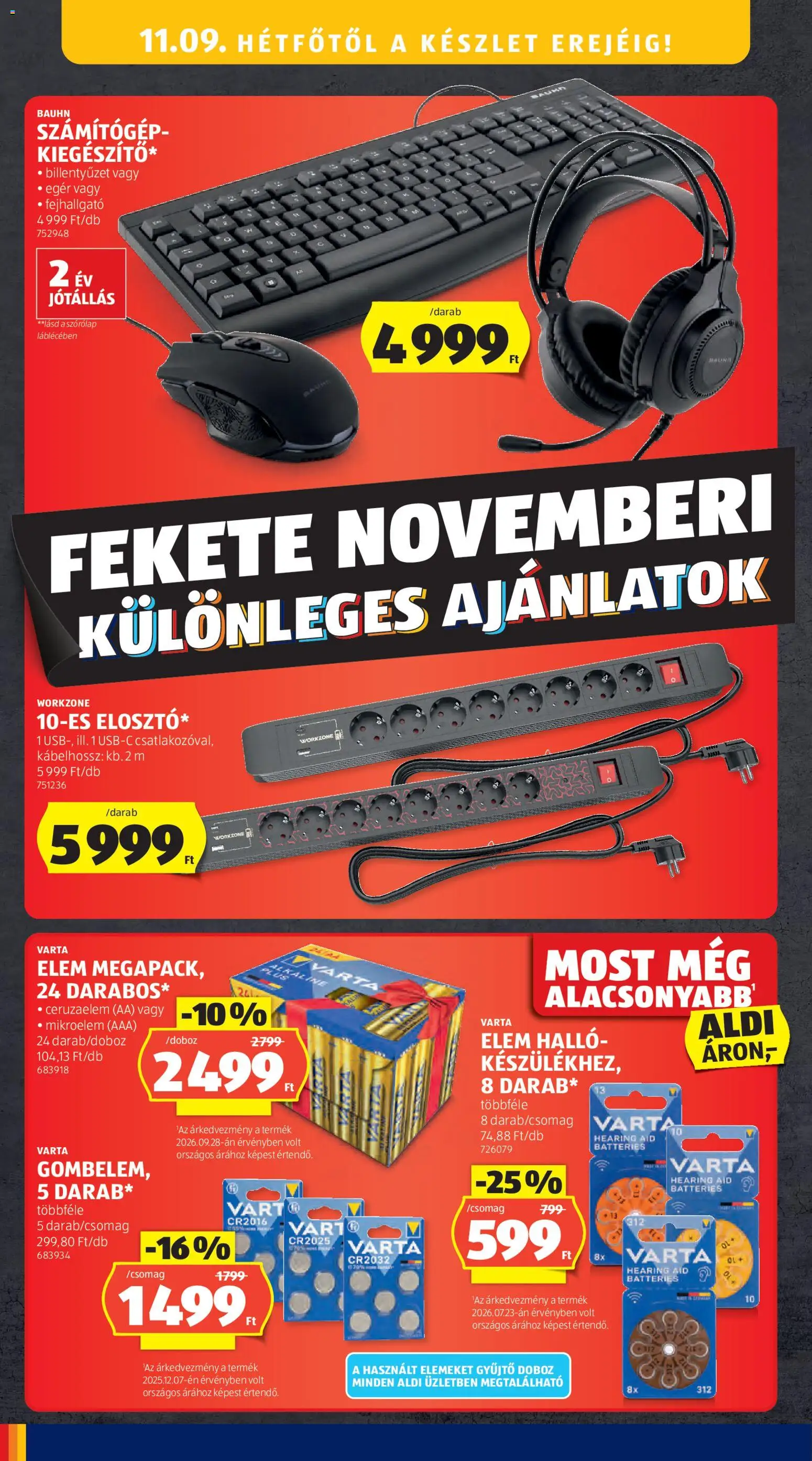 Aldi akciós ujság - amely érvényes a következő dátumtól: 2026.11.05. | Oldal: 10