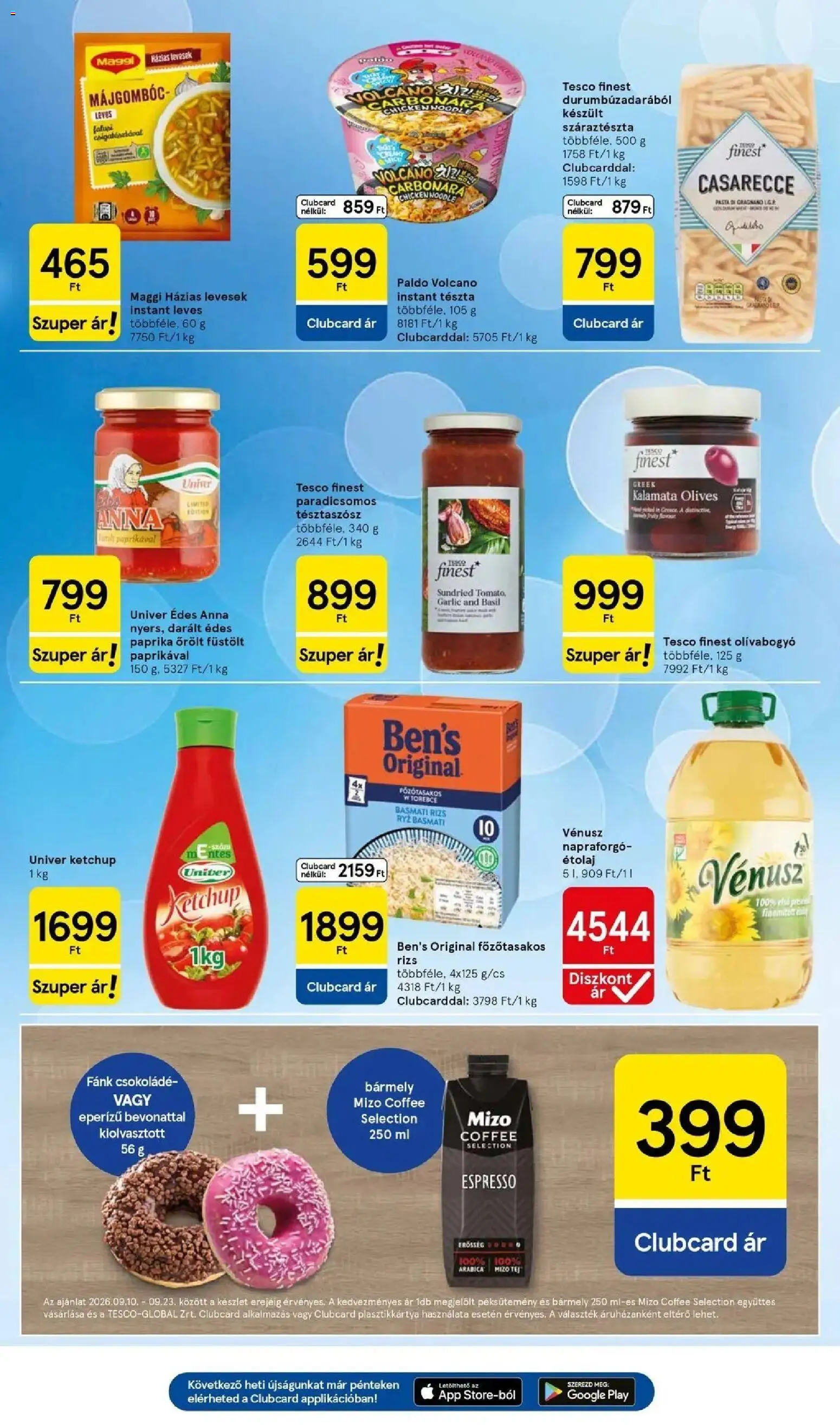 Tesco akciós ujság - amely érvényes a következő dátumtól: 2026.09.10. | Oldal: 21 | Termékek: Fánk, Májgombóc, Csokoládé, Rizs