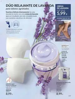 Vista previa CREMA DE LAVANDA POR SOLO, Suaviza e hidrata intensamente los pies durante la noche con esta crema de lavanda (para un resultado aún más completo úsala con nuestros calcetines de silicona). válido desde el 01/07/2026 | Página: 157 | Productos: Κρεμάστρα, Crema, Suavizante, Crema de noche