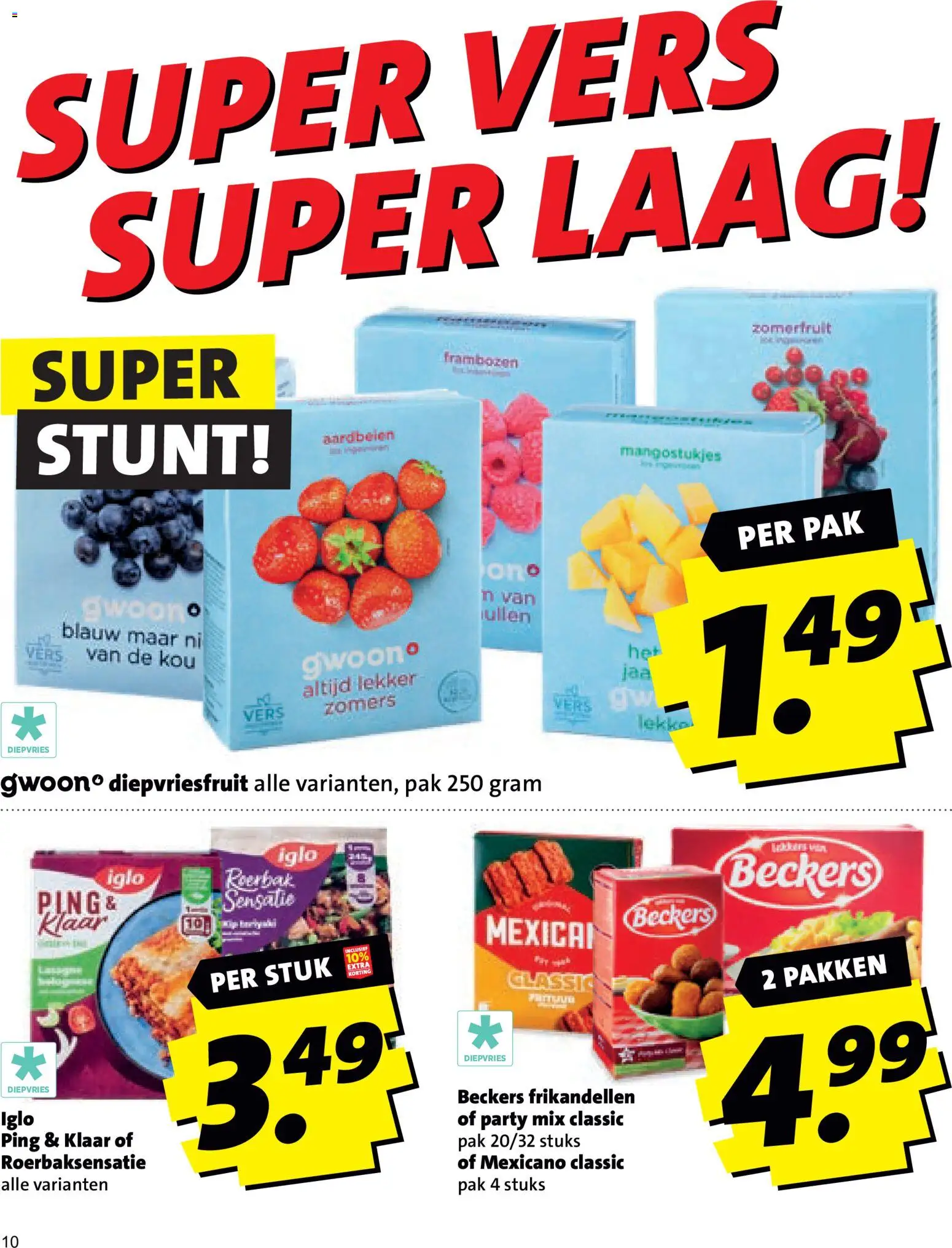 {H1} | Pagina: 10 | Producten: Aardbeien, Frambozen