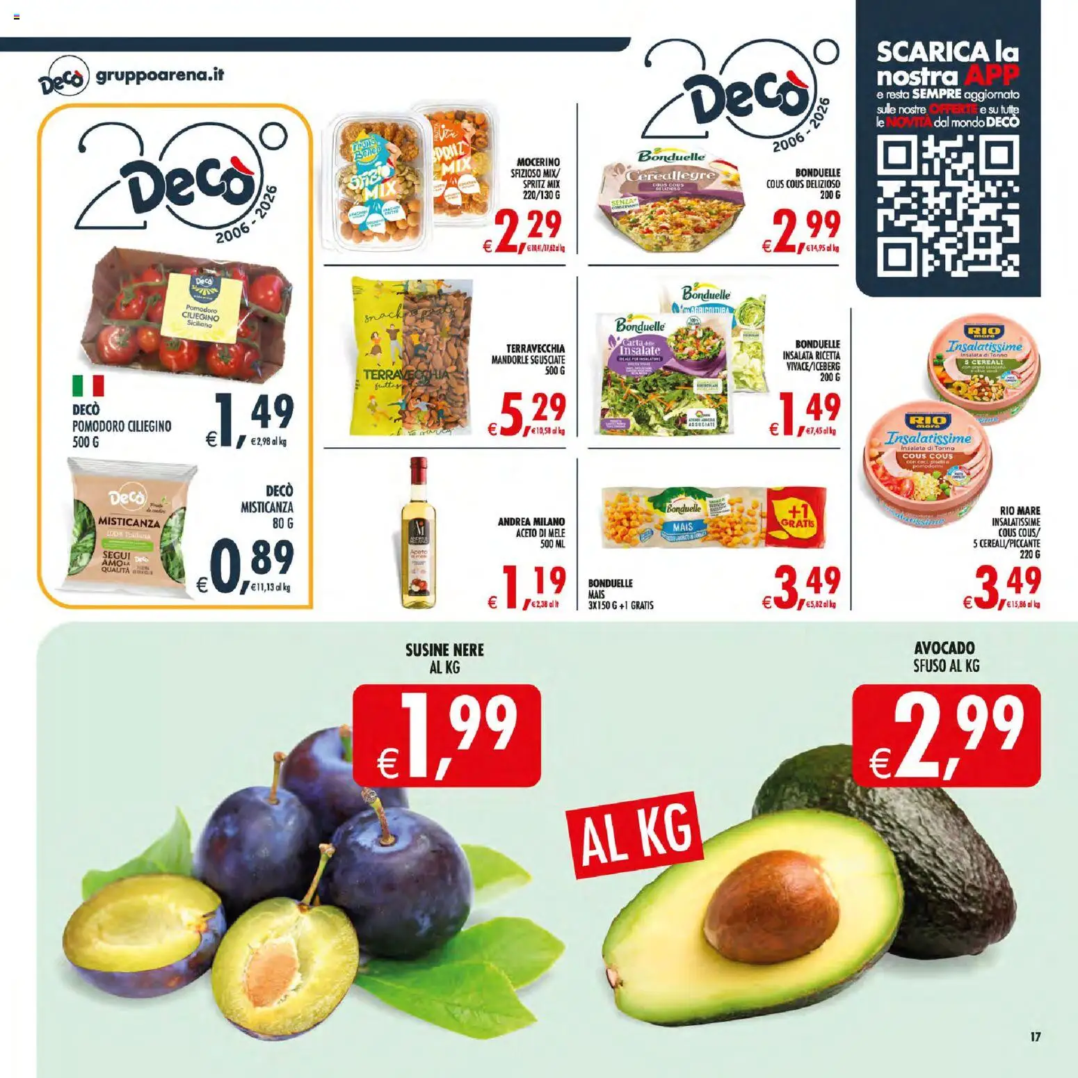 Volantino Decò del 30/06/2026 | Pagina: 22 | Prodotti: Misticanza, Cous cous, Piselli, Mais