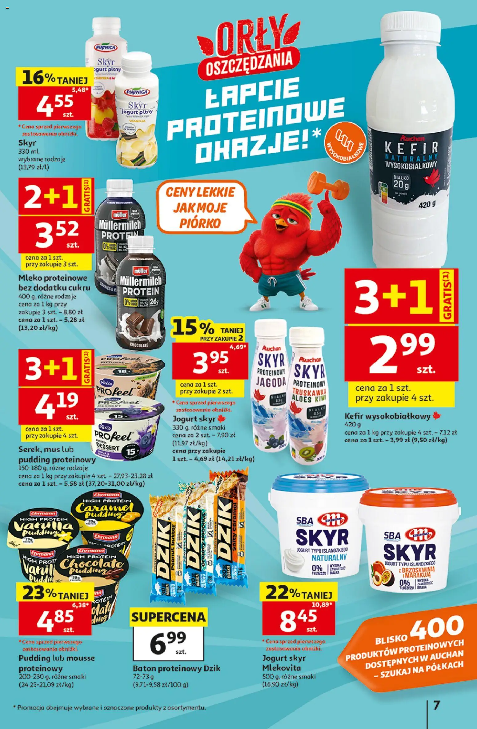 Auchan gazetka - Hipermarket od 29.10.2026 | Strona: 7 | Produkty: Jogurt typu islandzkiego, Baton, Kiwi, Skyr