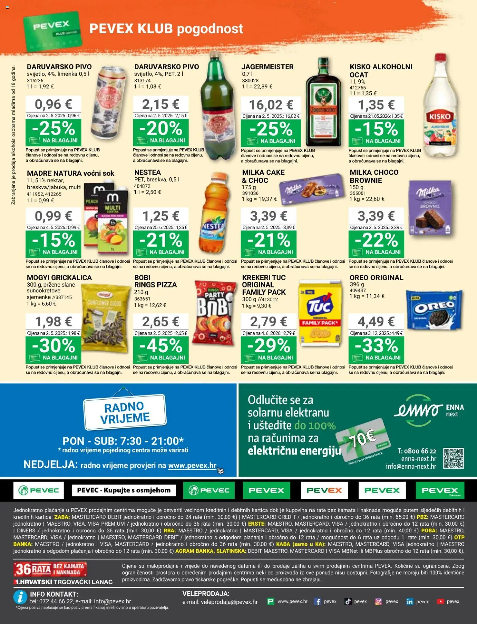 Pevex katalog | vrijedi od 23.07.2026 | Stranica: 32 | Proizvodi: Pizza, Sok, Pivo, Krekeri