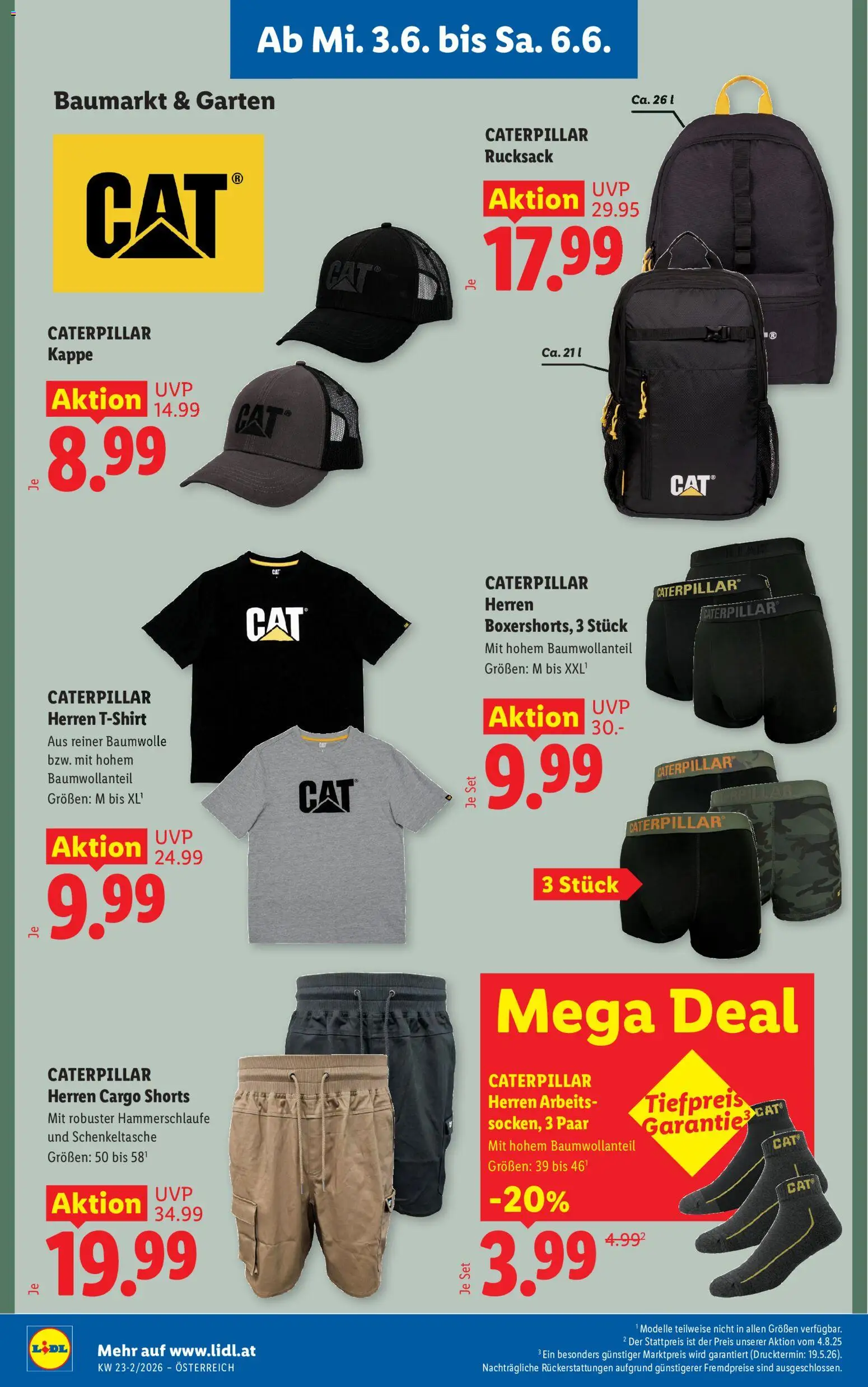 Lidl - Flugblatt gültig ab 03.06.2026 | Seite: 30 | Produkte: Rucksack, Kappe