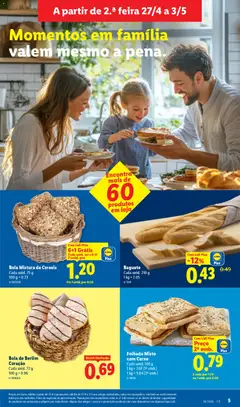 Pré-visualização Bola de Berlim Coração, Cada unid. 72 g válido de 27.04.2026 | Página: 5 | Produtos: Carne, Cereais