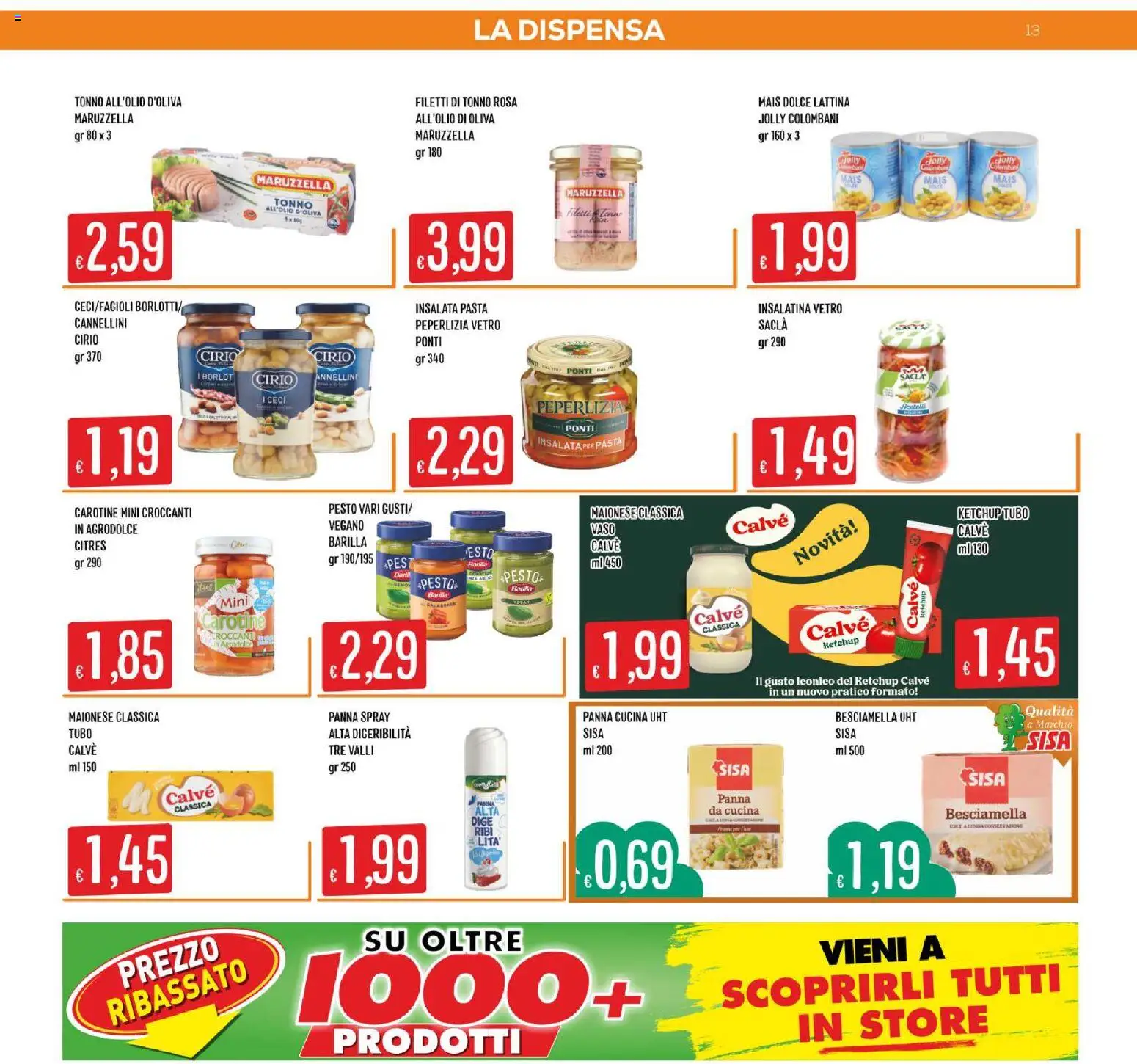 Volantino SISA del 01/10/2026 | Pagina: 13 | Prodotti: Maionese, Tubo, Barilla, Pesto