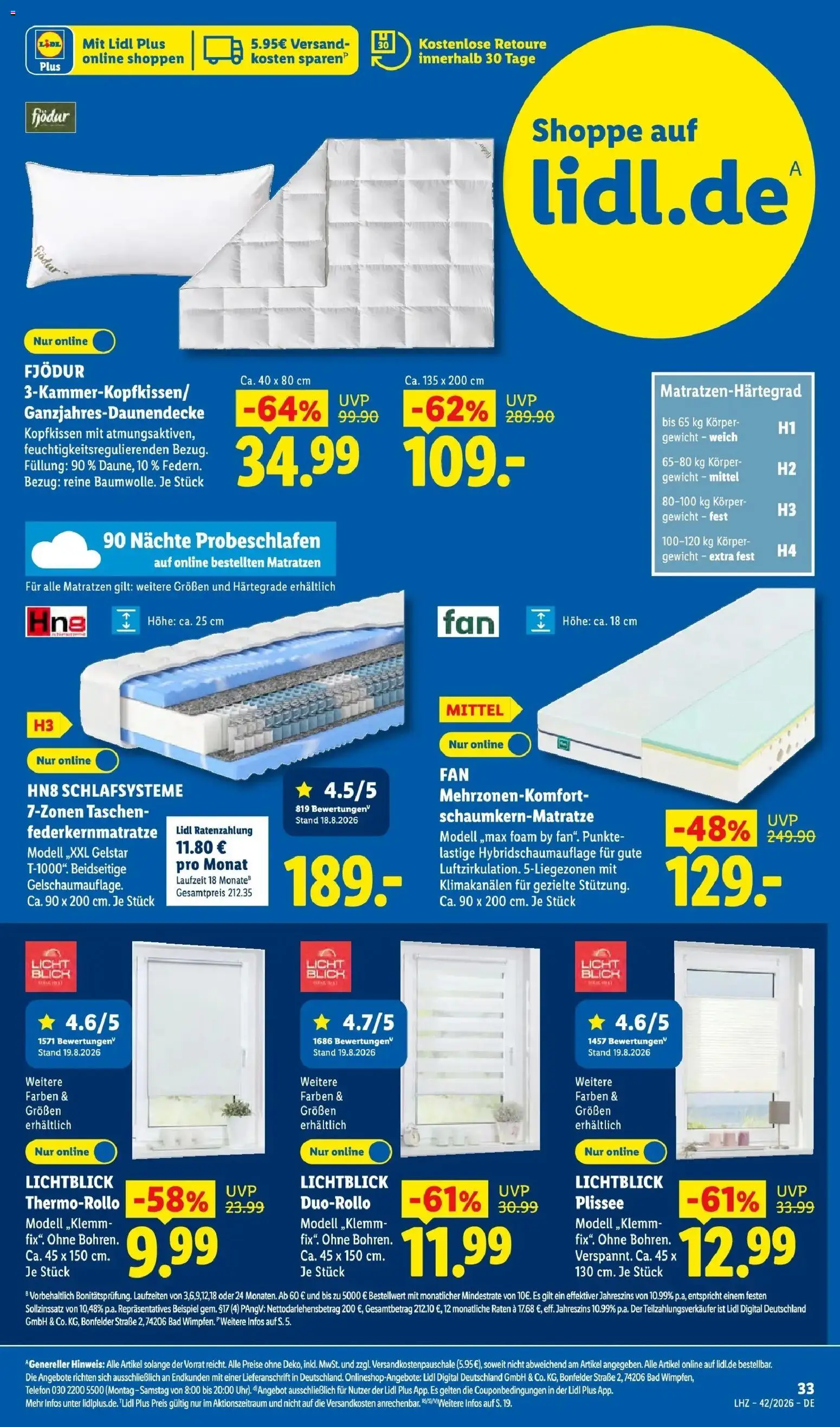 Lidl Prospekt Villingen-schwenningen (ab 12.10.2026) zum Blättern » Angebote | Seite: 51 | Produkte: Gewicht, Taschen, Kopfkissen, Telefon