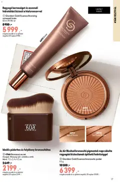 Katalógus Oriflame 2026/10 - amely érvényes a következő dátumtól: 2026.07.08. | Oldal: 17 | Termékek: Púder, Bronzosító, Ecset