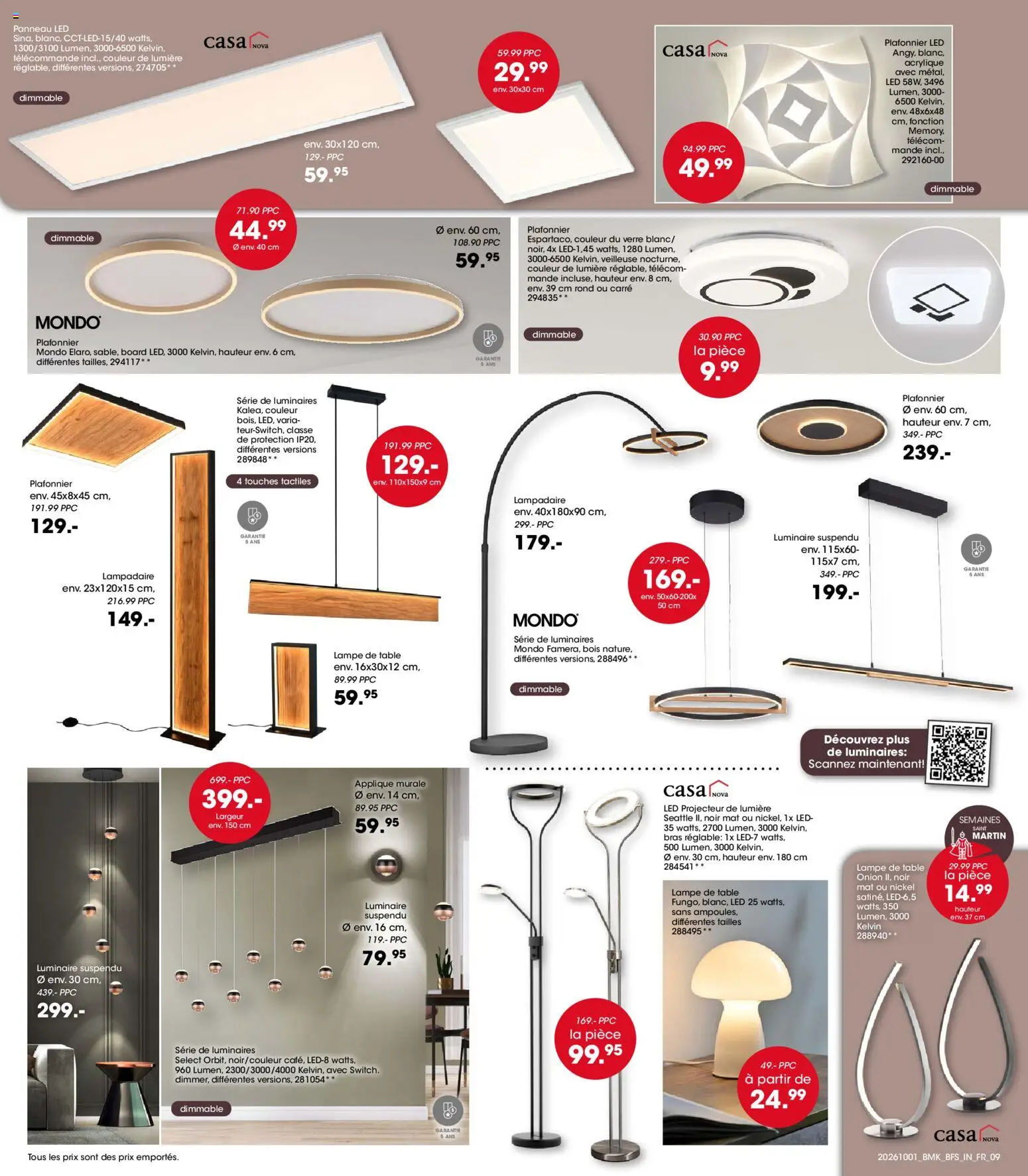 {H1} | Page: 9 | Produits: Veilleuse, Lampe, Projecteur, Télécommande