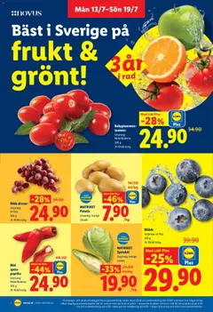 Blåbär, Ursprung: se förp. 250 g - Förhandsvisning av reklamblad från butik Lidl aktuell från 13/07/2026 | Sida: 2 | Produkter: Tomater, Potatis, Blåbär