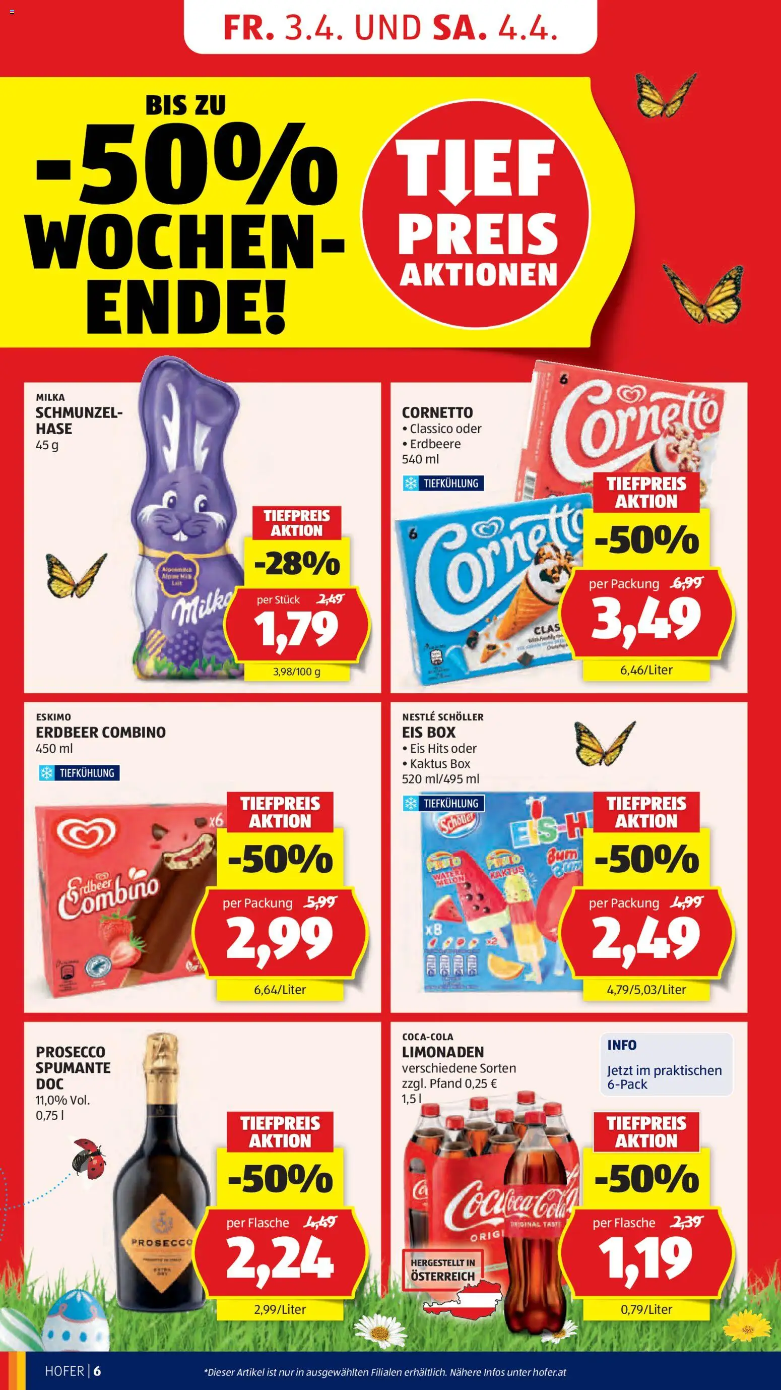 Hofer Flugblatt gültig ab 01.04.2026 | Seite: 8 | Produkte: Eis, Box