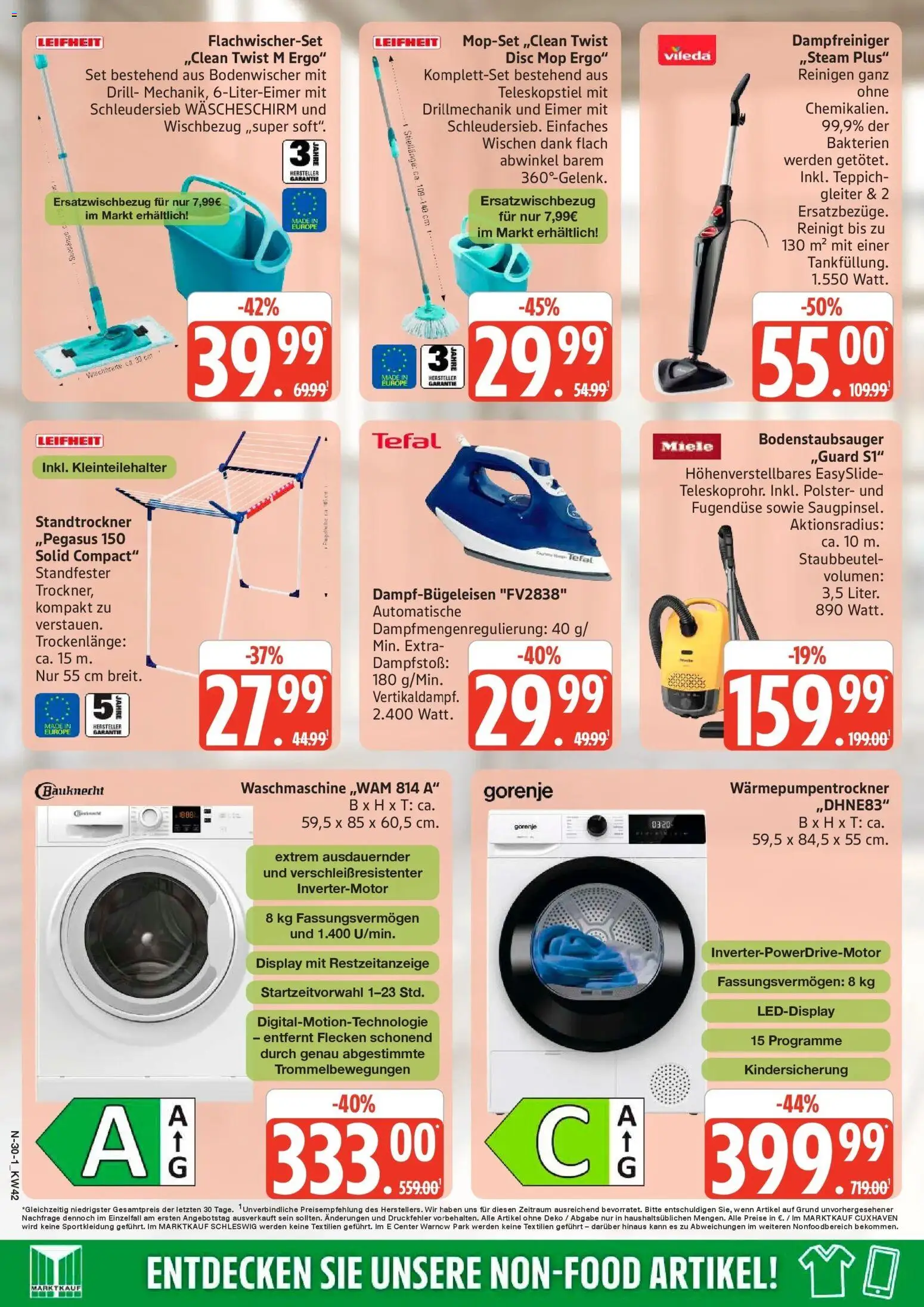Edeka Prospekt Rostock (ab 12.10.2026) » Angebote Online | Seite: 30 | Produkte: Miele, Gorenje, Teppich, Waschmaschine