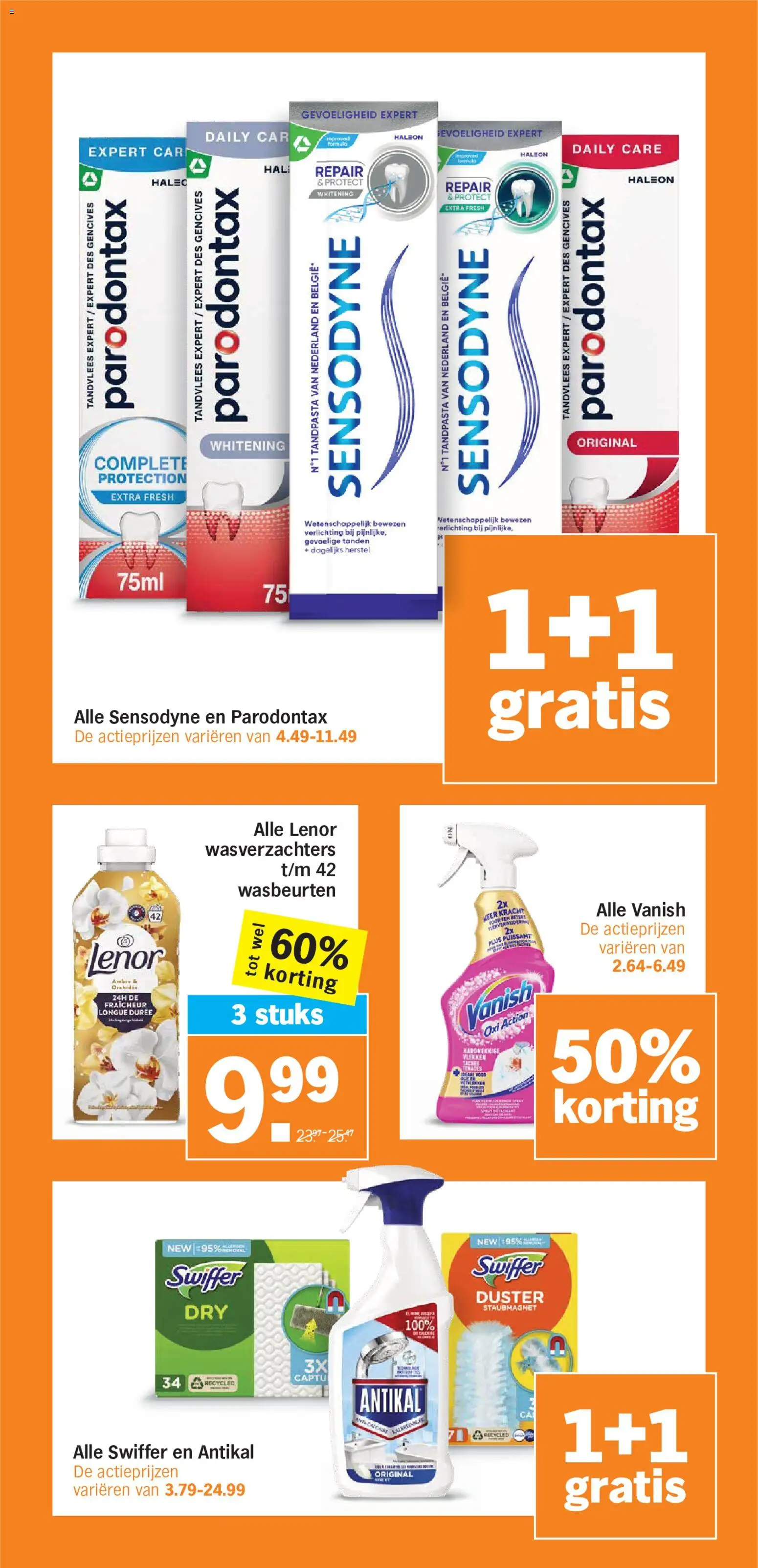 {H1} | Pagina: 35 | Producten: Tandpasta, Wasverzachter, Verlichting