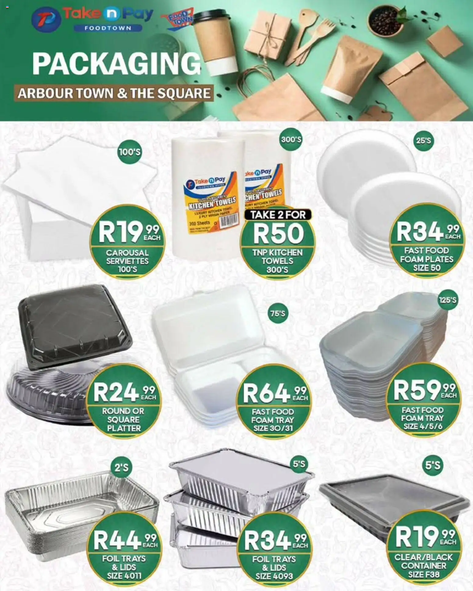 New Take n Pay catalogue – valid from 24/08/2026 | Page: 10 | Products: Platter, Lids, Foam, Paper